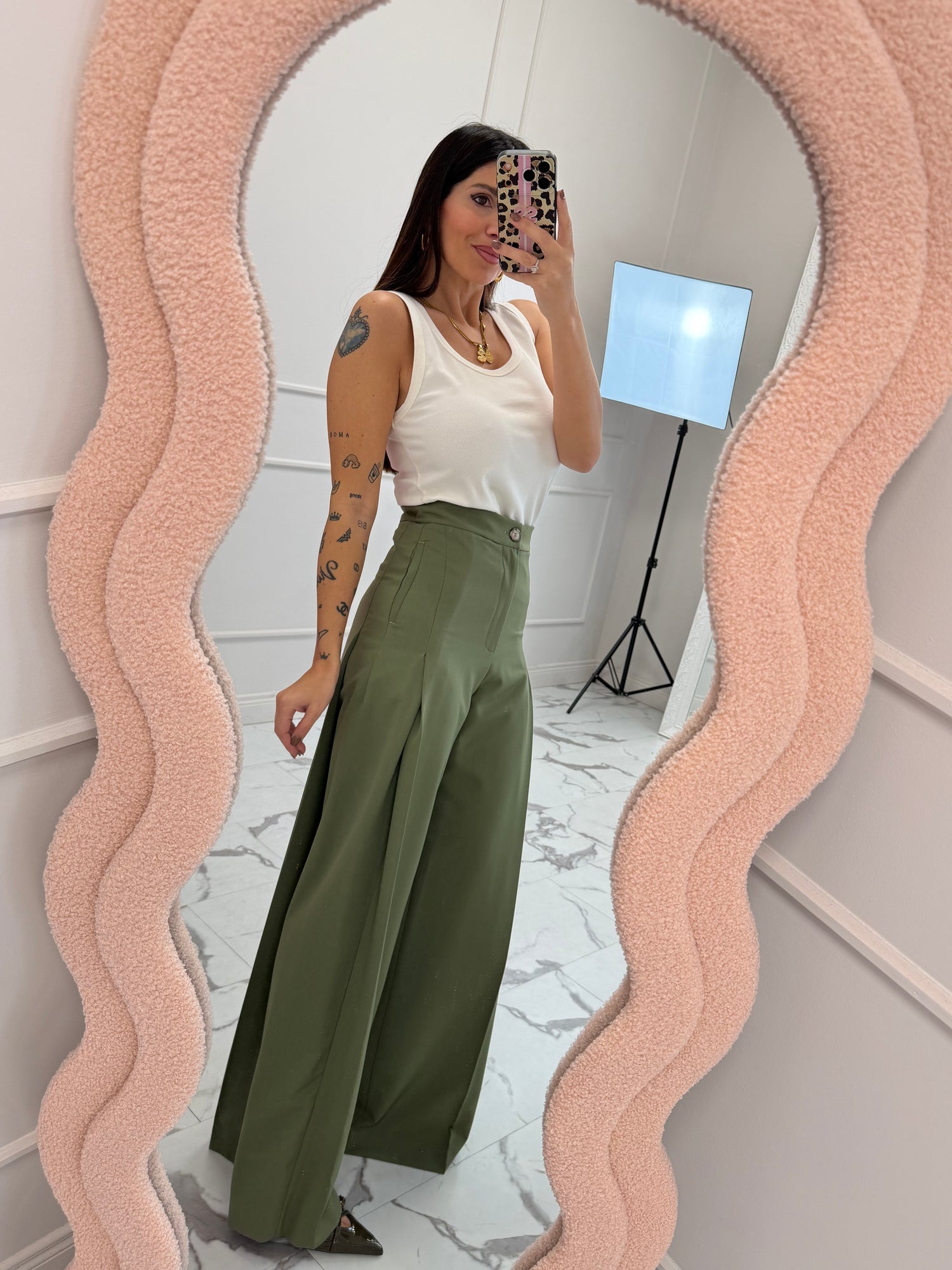 Pantalone palazzo tailleur  “Diletta” VICOLO