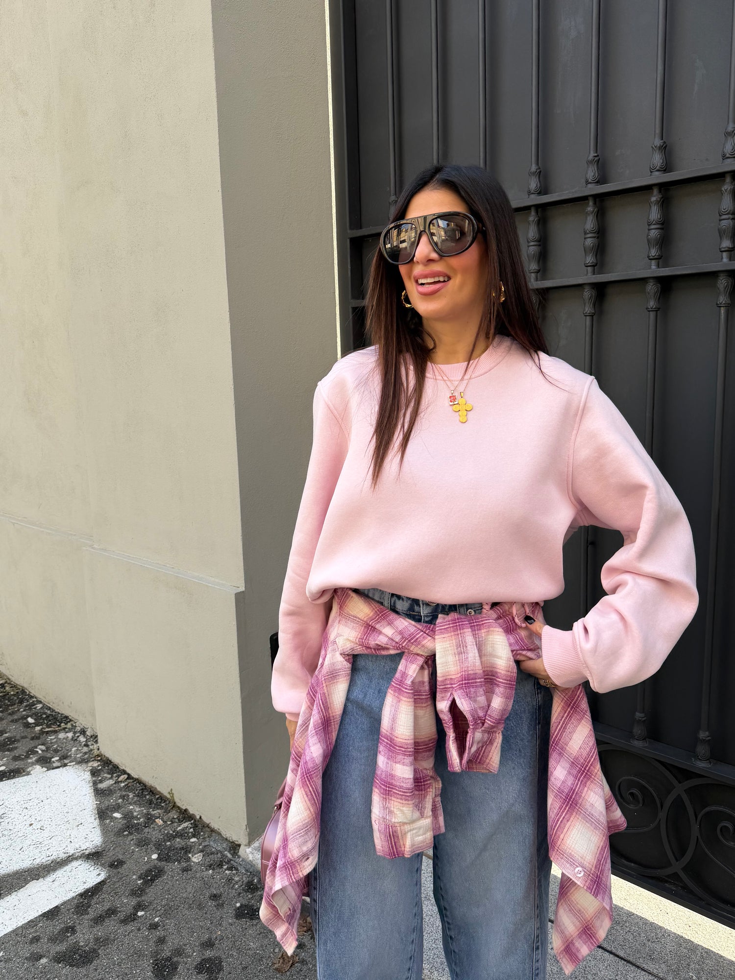 Felpa girocollo “Colours” LUMINA