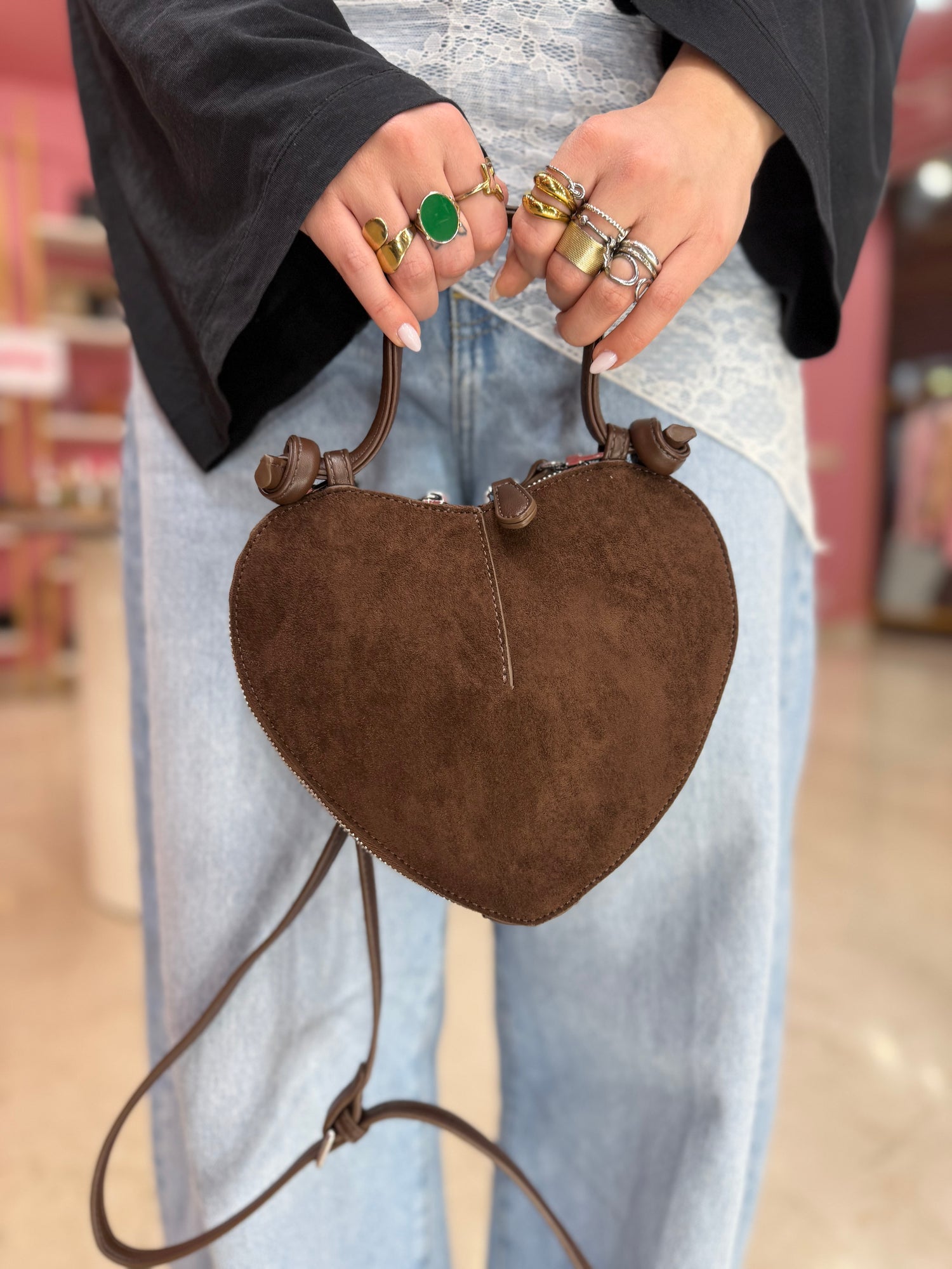 Borsa suede “Little Heart” LIP