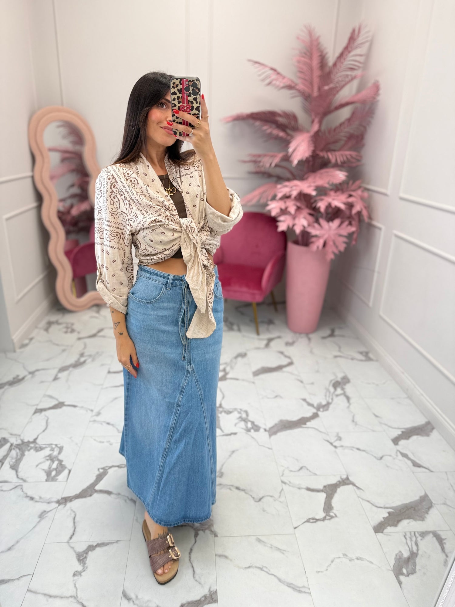 Camicia con nodo “Wild” LIP