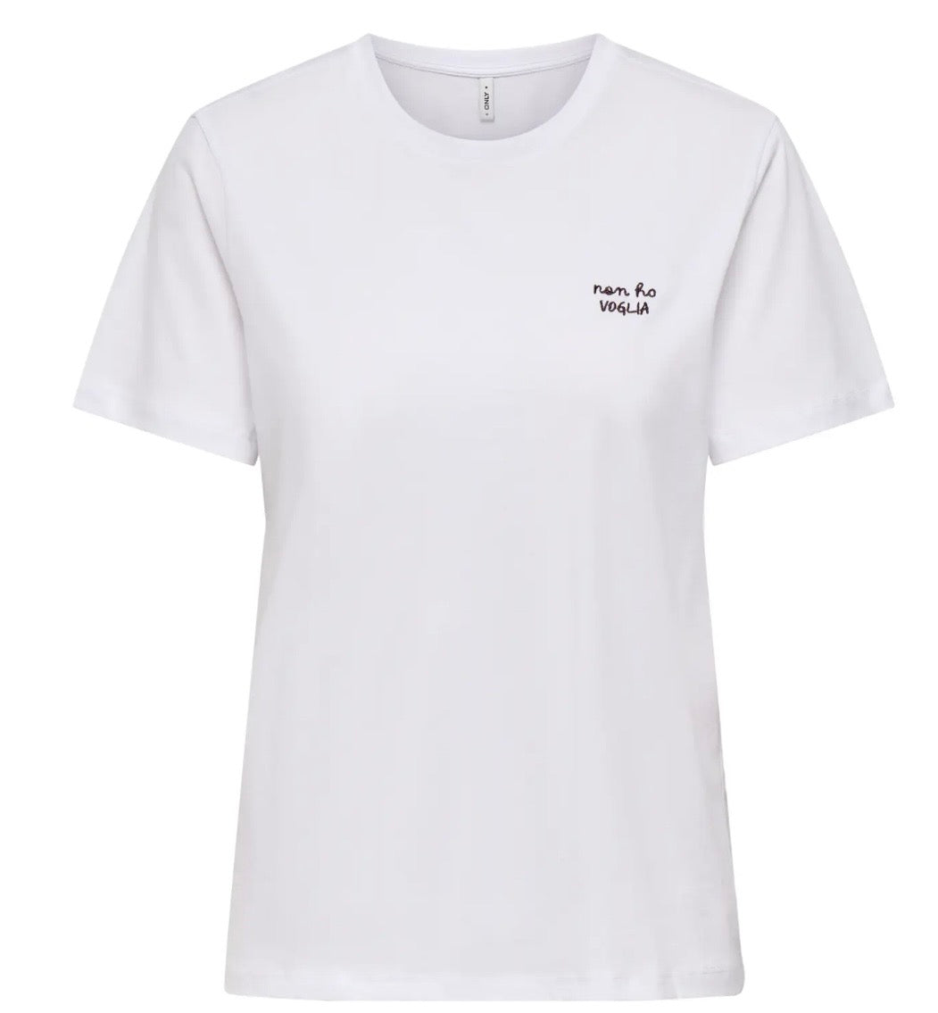T-shirt Adelina “non ho VOGLIA ONLY