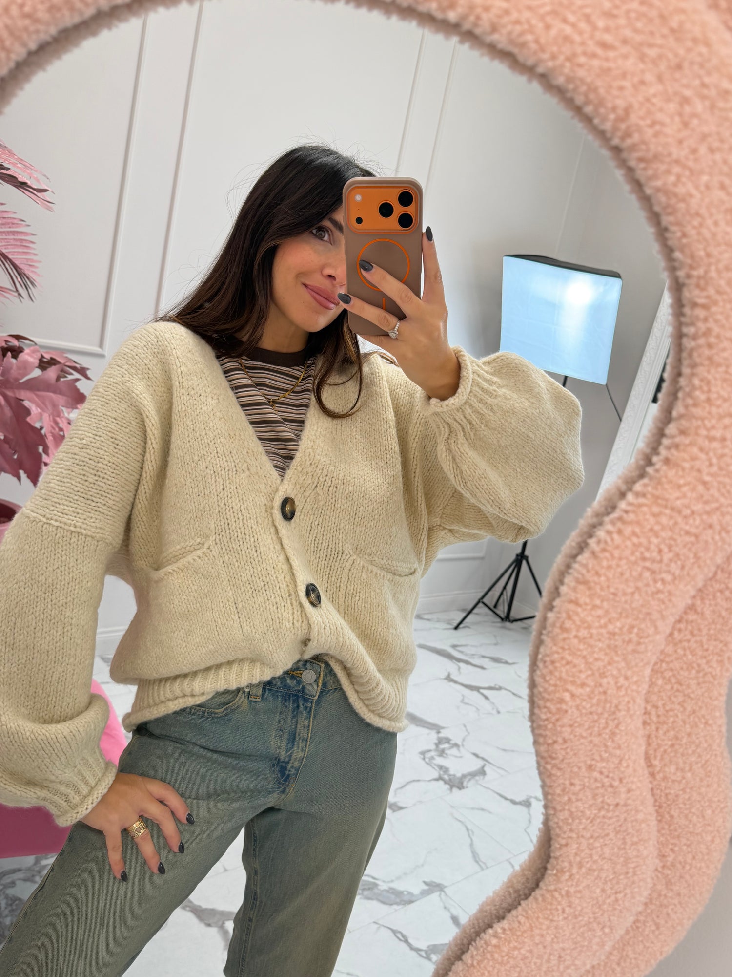 Cardigan in maglia bottoni HAVE ONE