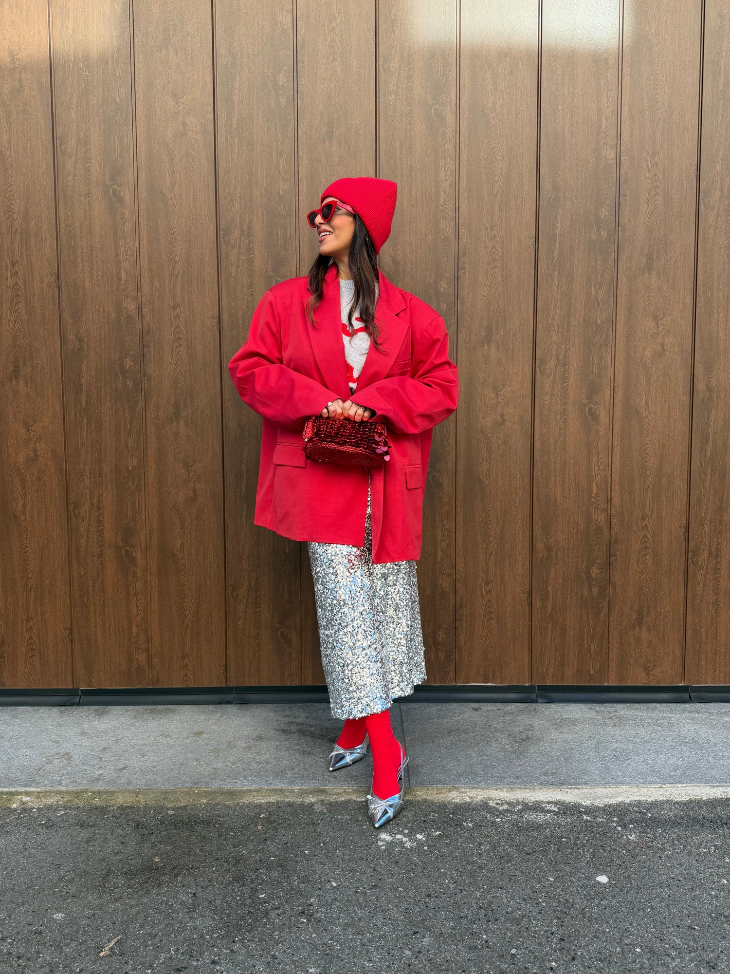 Gonna longuette paillettes “Luce” LIP