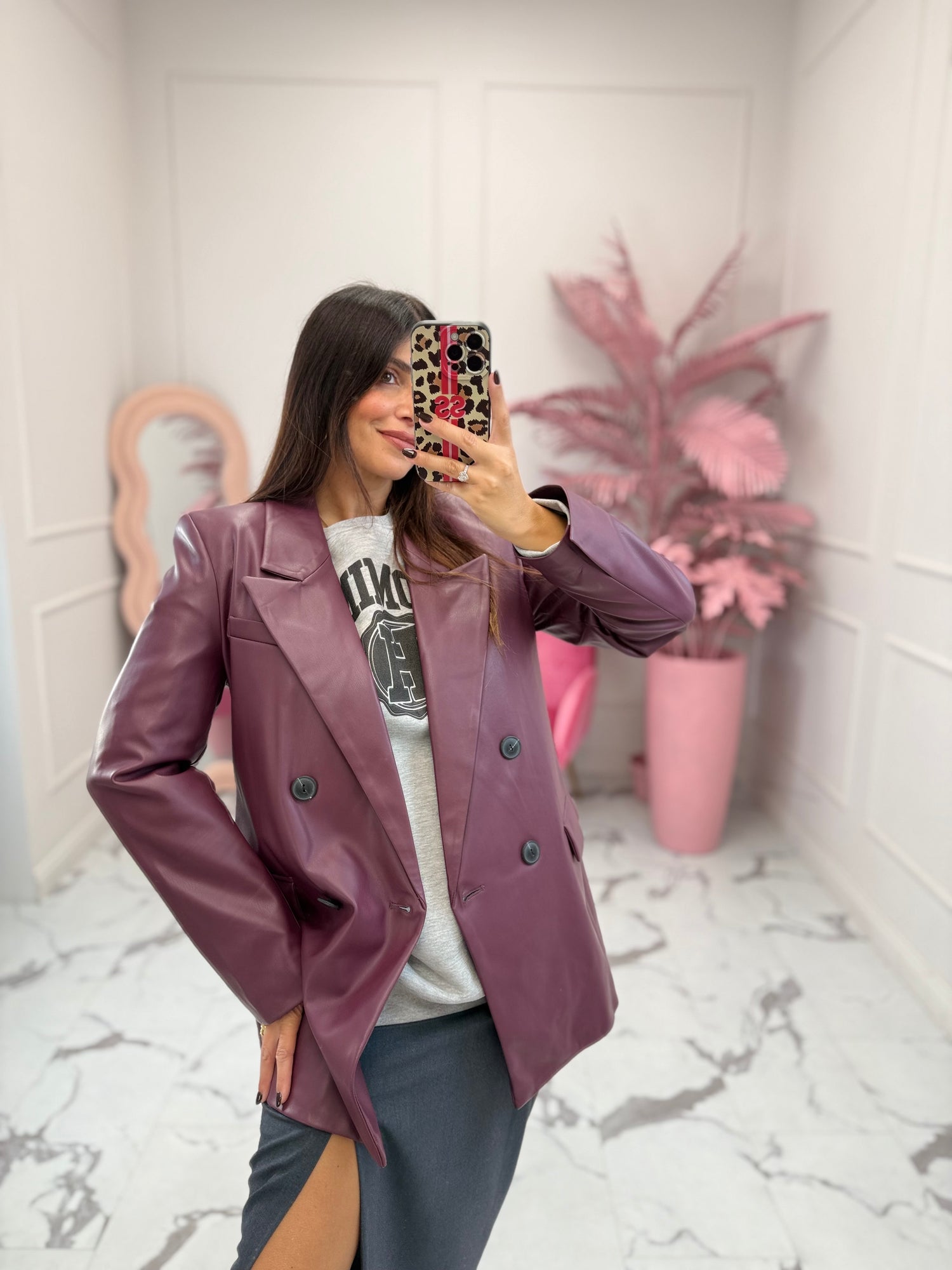 Blazer ecopelle “Kaya” ONLY