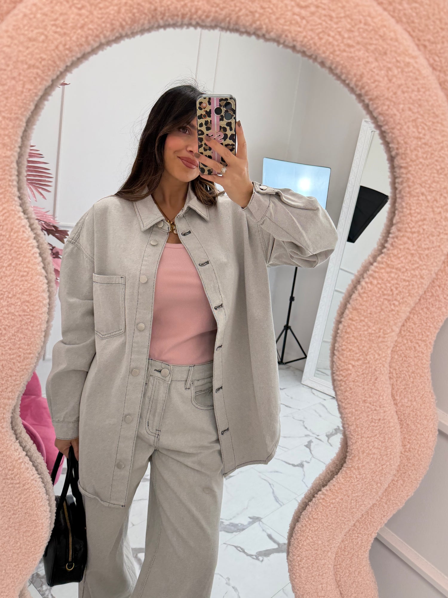 Camicia in denim coordinato “Grey” GLAMOROUS