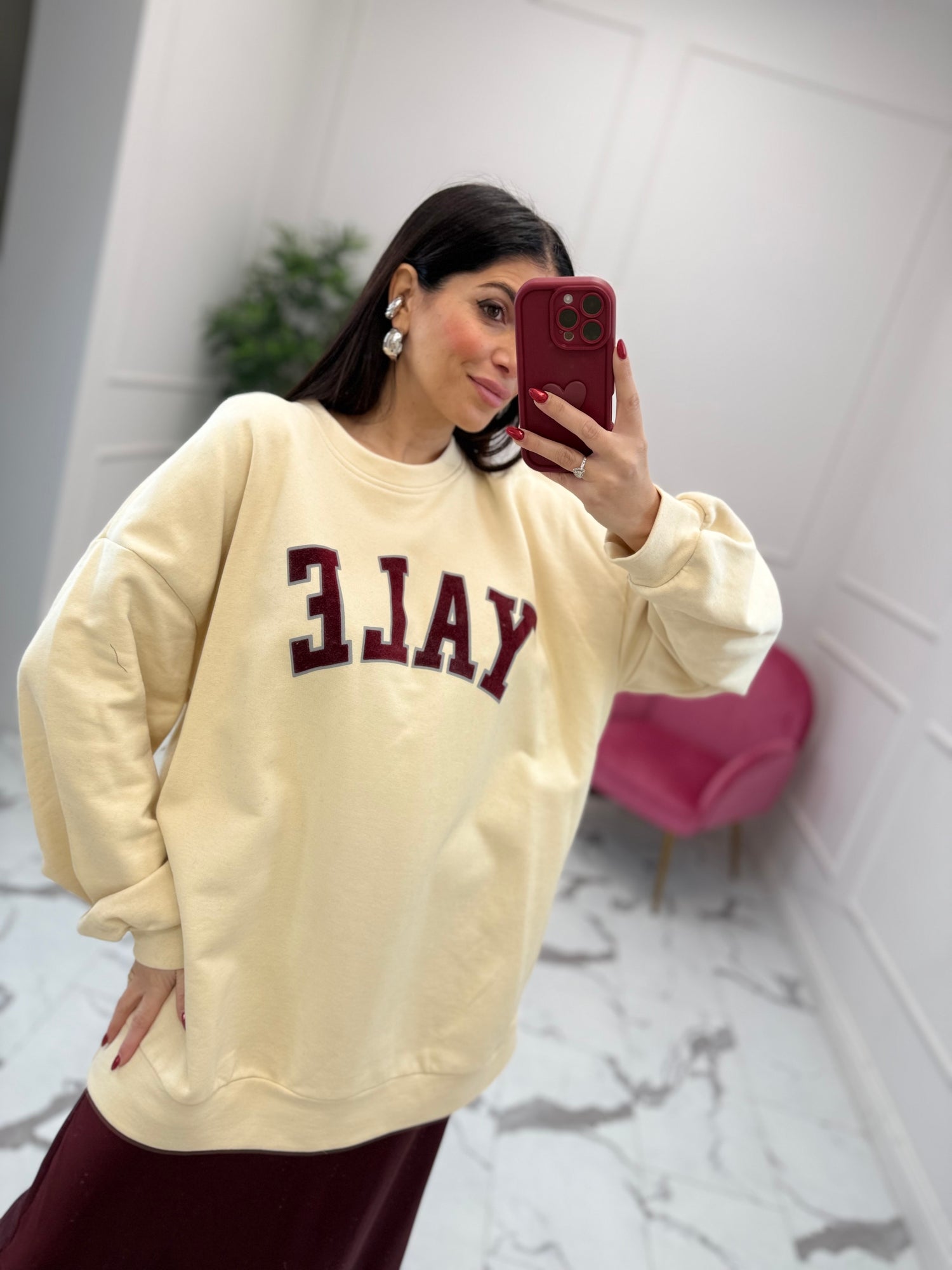 Felpa lunga “Yale” HAVE ONE