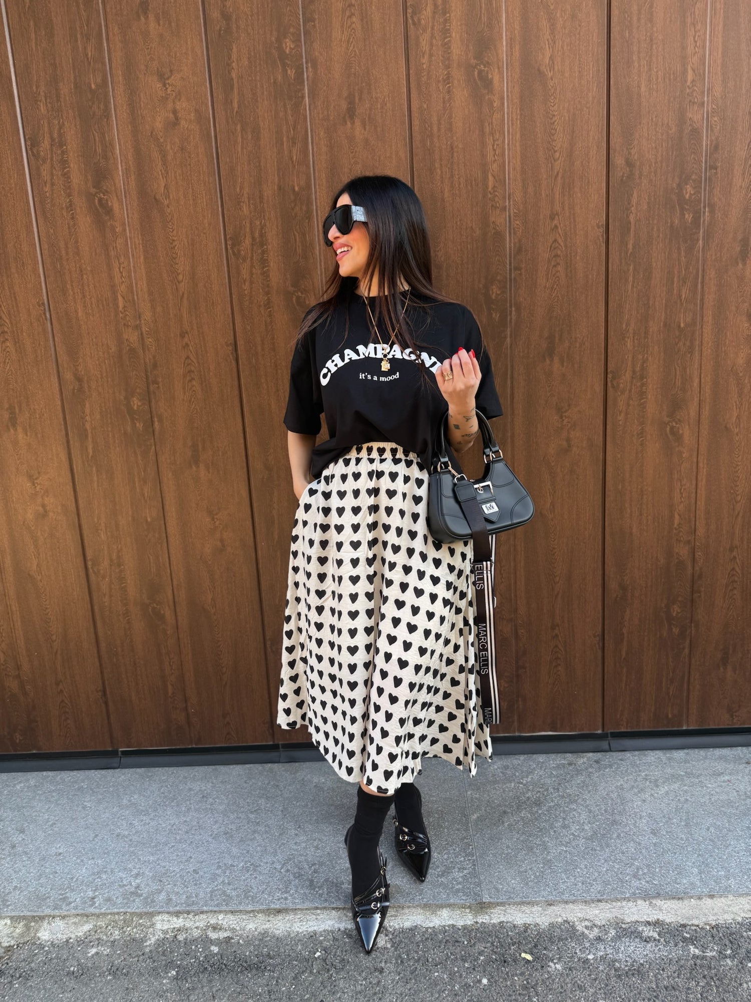 T-shirt over “Champagne Mood” VICOLO