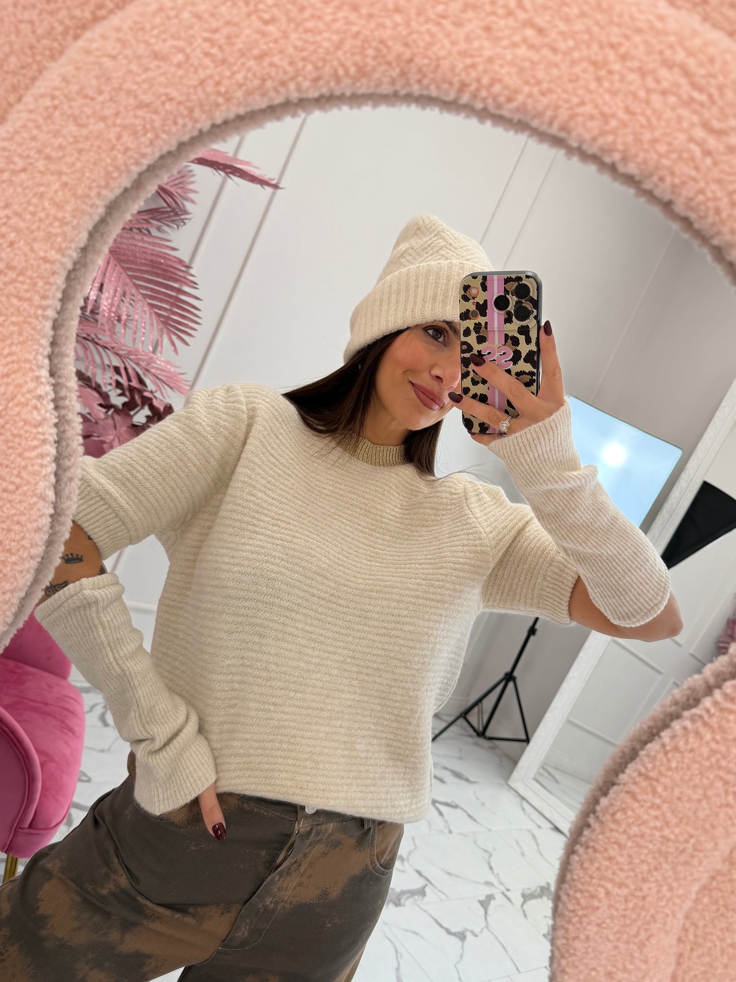 Maglioncino lurex con manicotti HAVE ONE