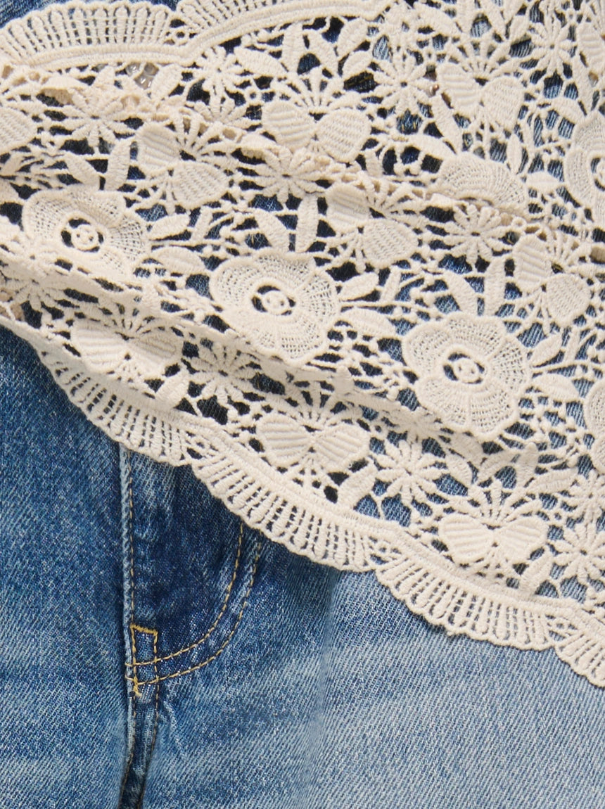 Jeans wide leg “Carrie” bandana ONLY