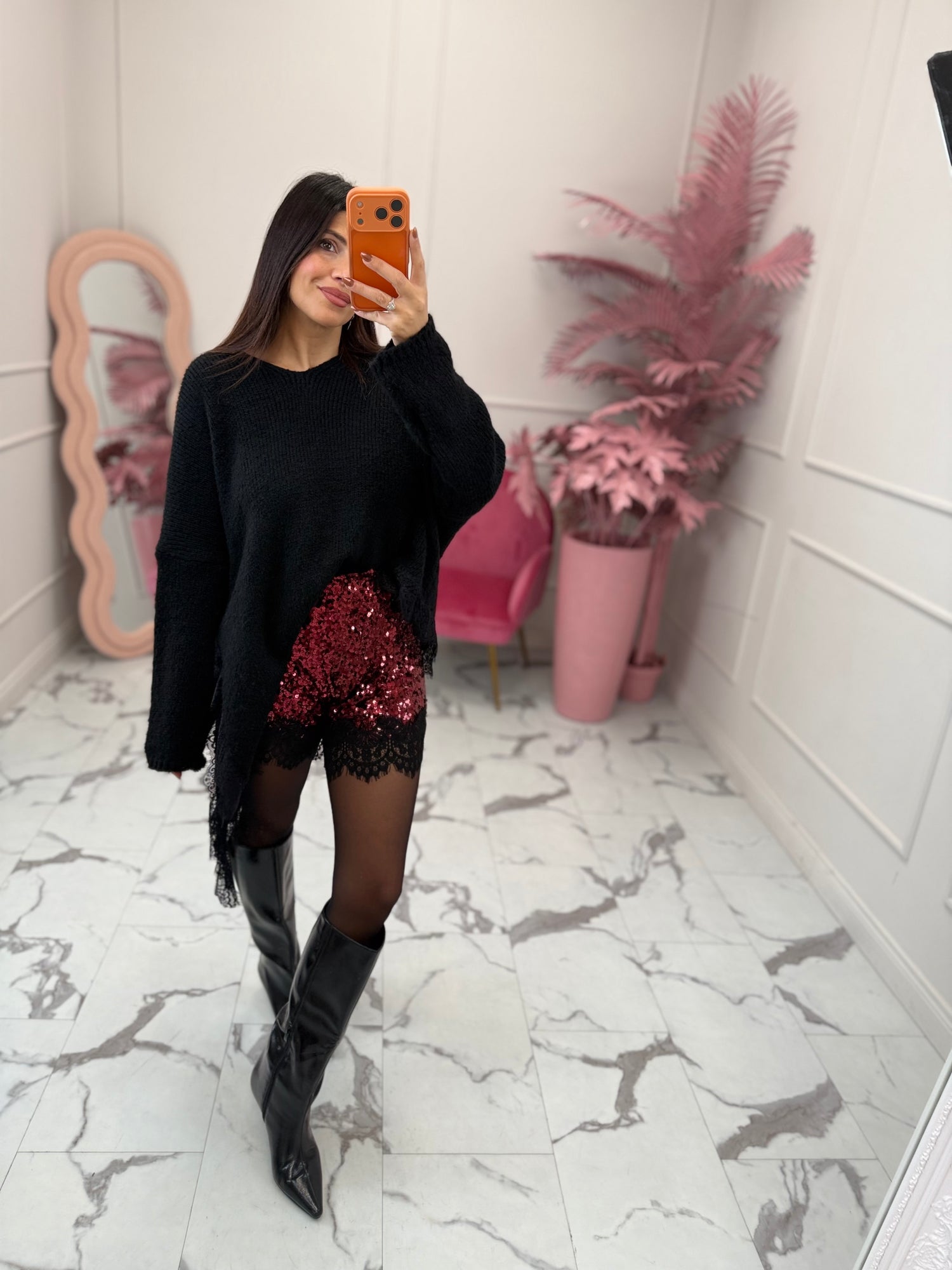 Shorts “Lace paillettes” LIP