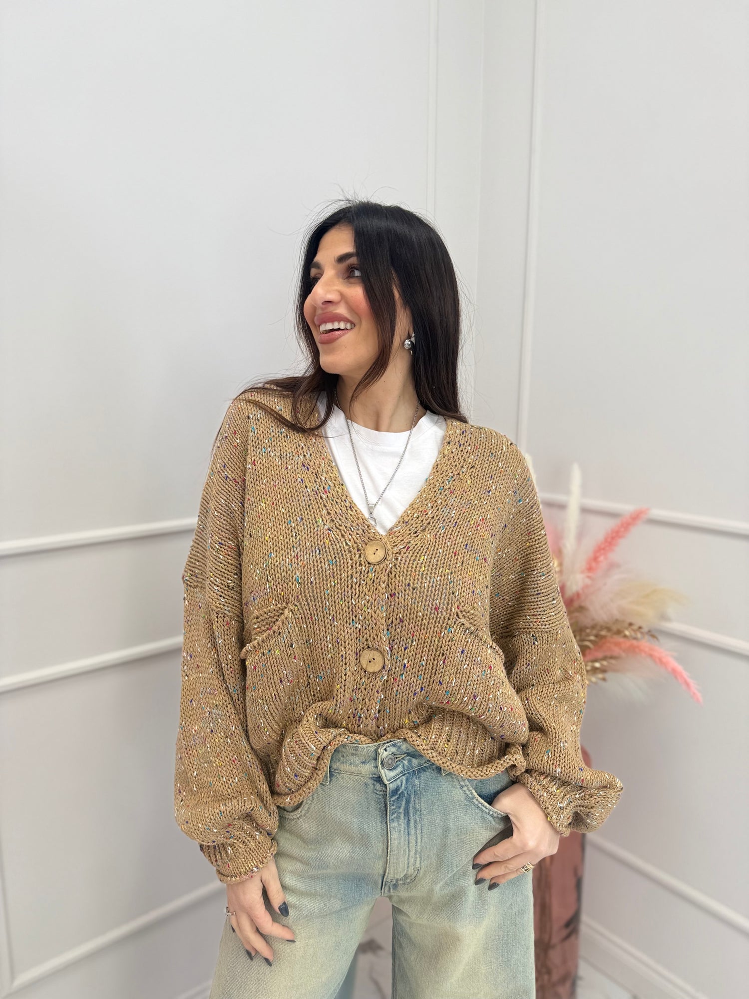 Cardigan in maglia “Rainbow” HAVE ONE