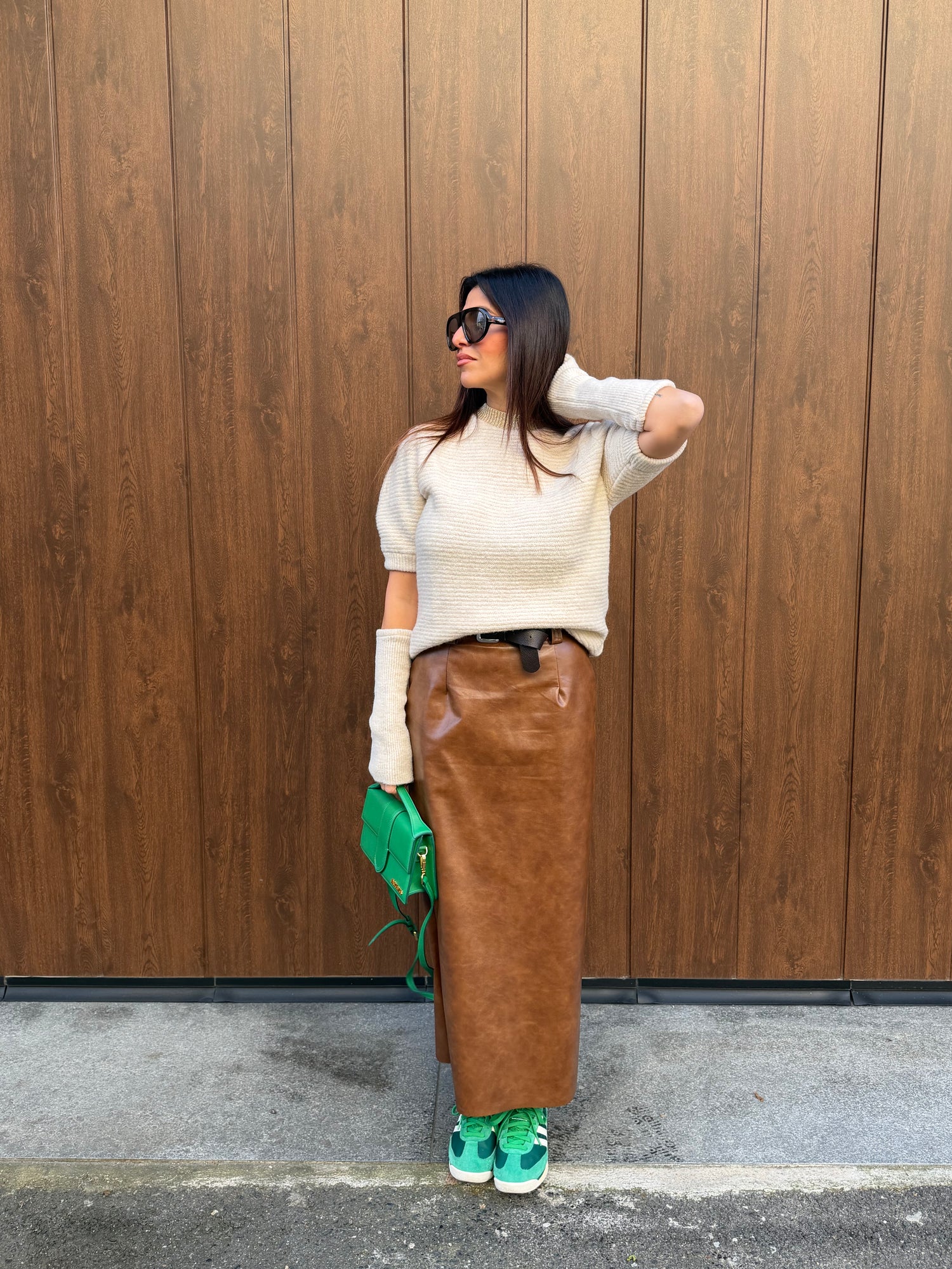 Maglioncino lurex con manicotti HAVE ONE