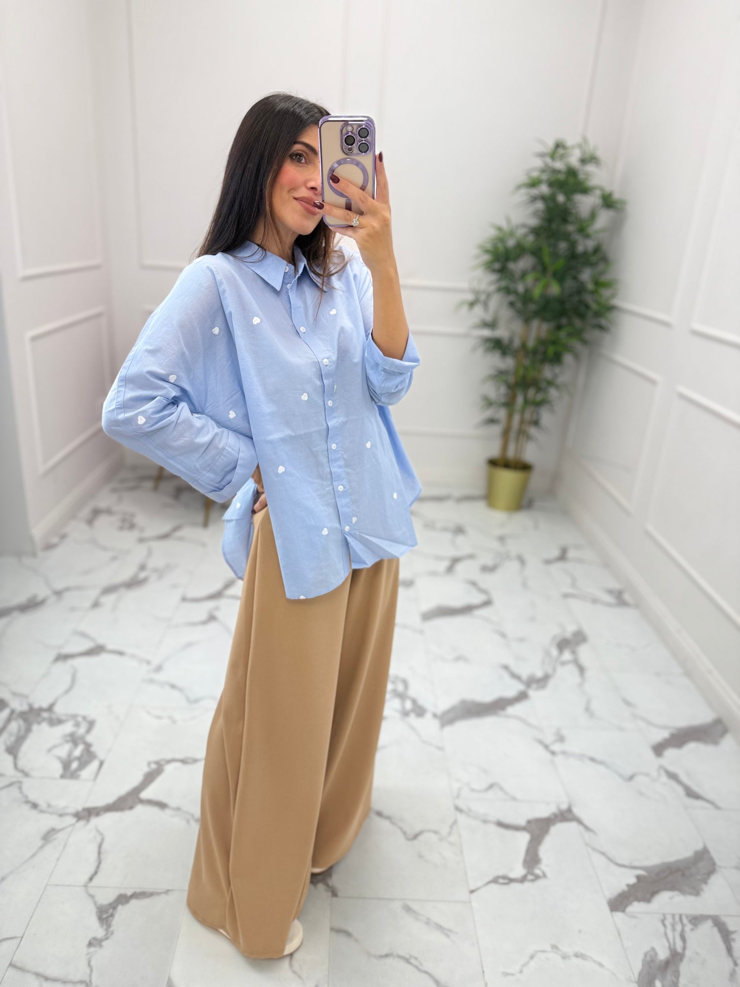 Camicia “New Lina Heart” ONLY