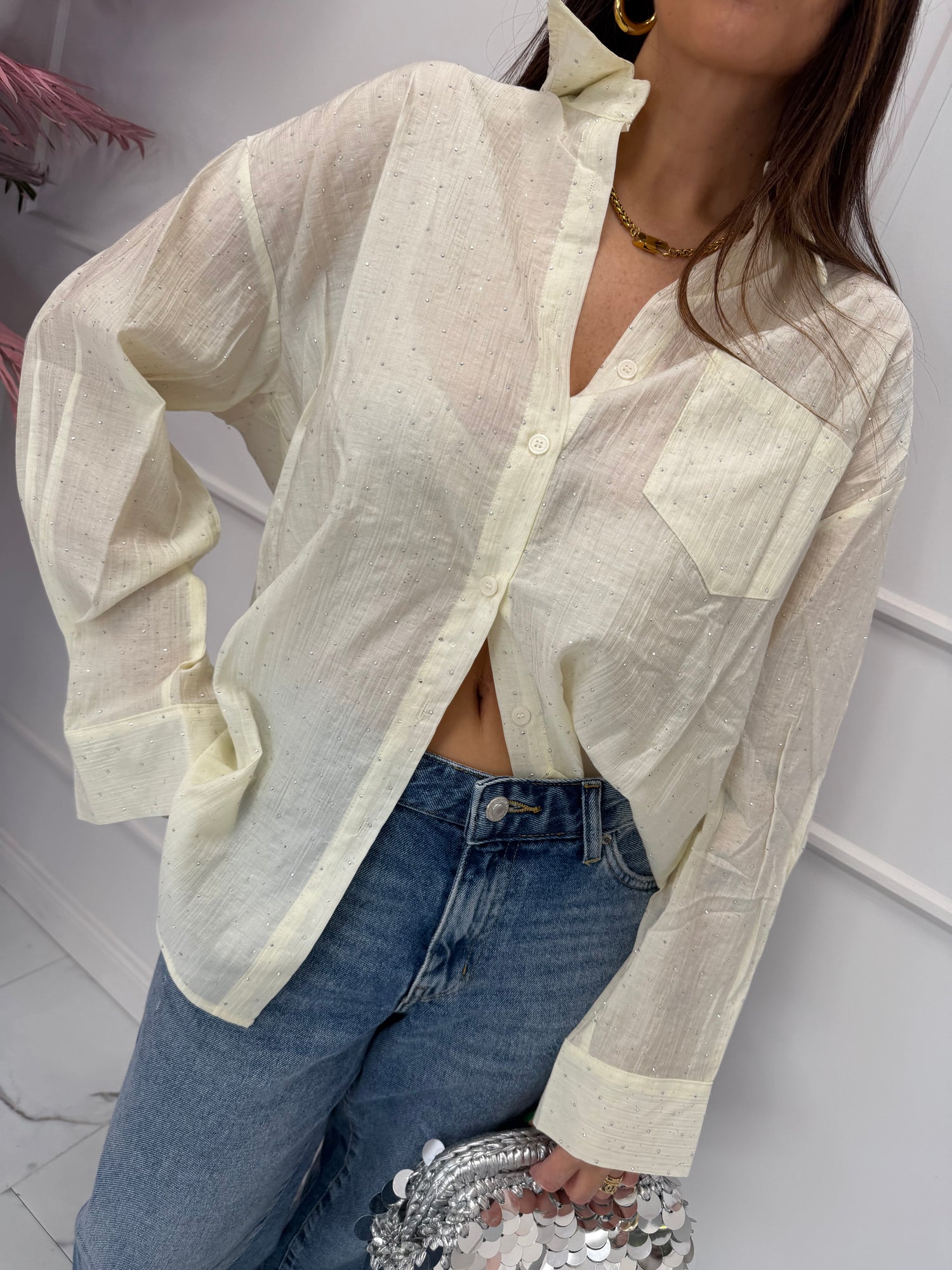 Camicia  strass “Luce” MONIQUE