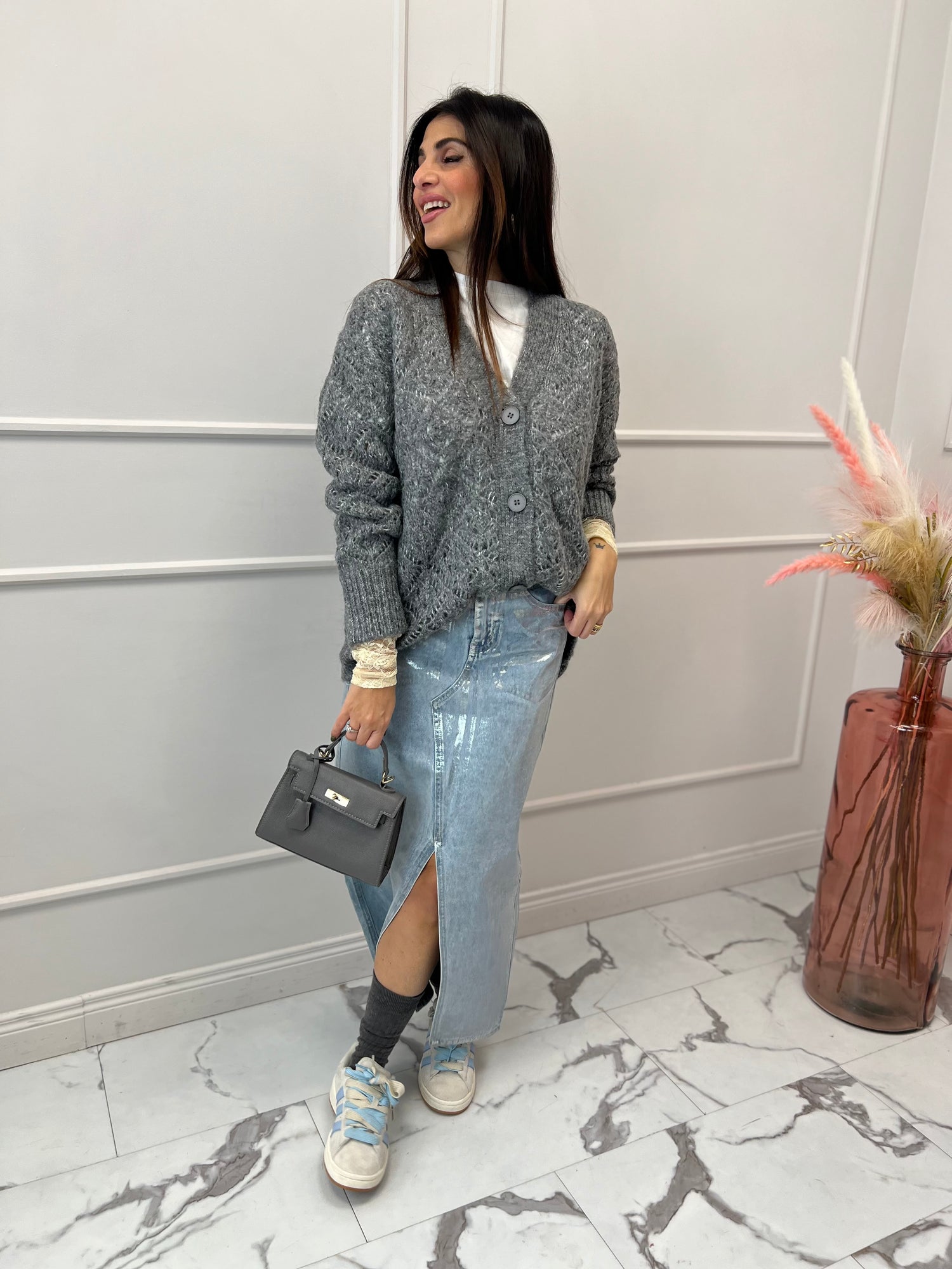 Cardigan traforato LUMINA