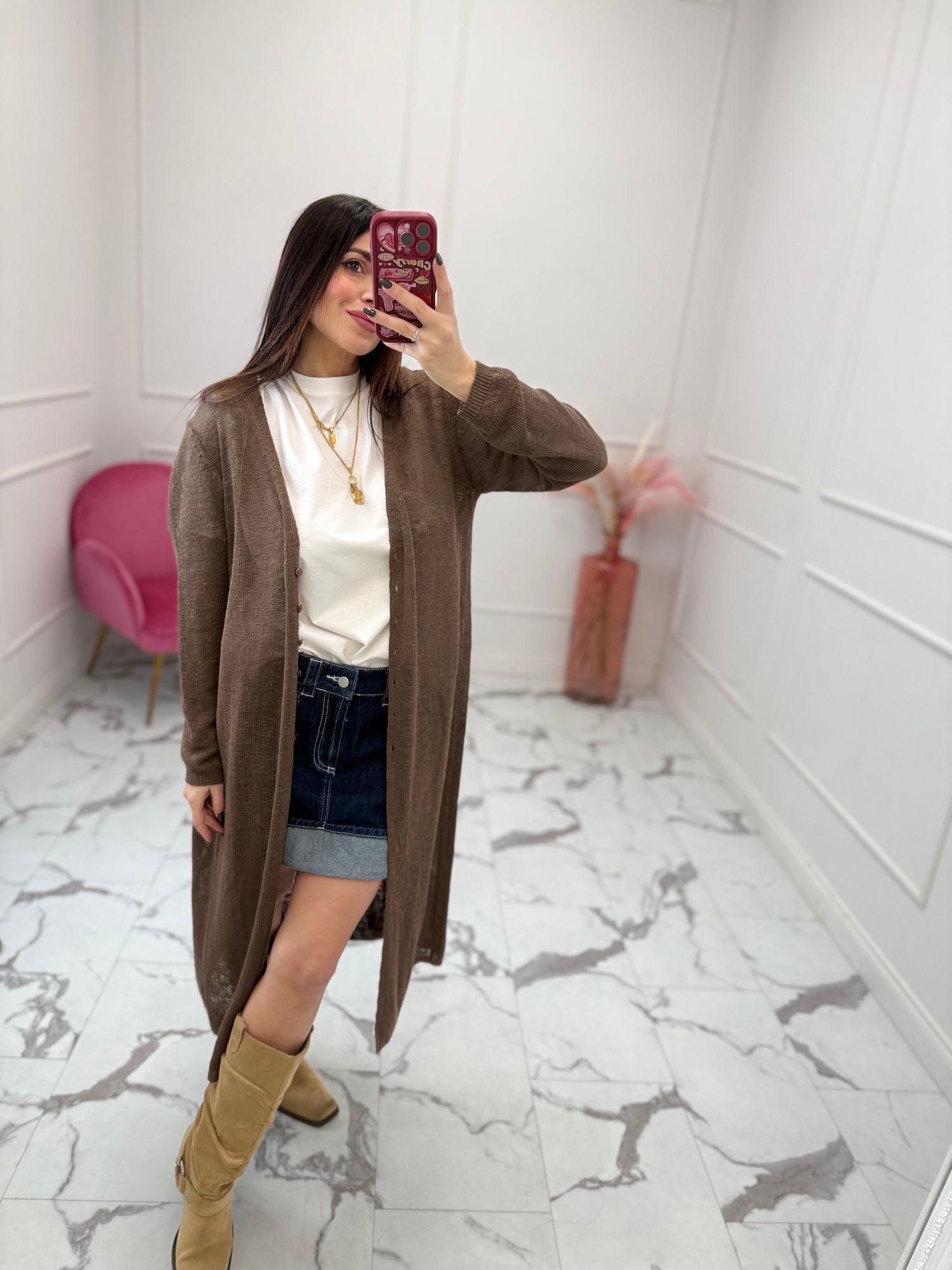 Cardigan lungo “Carla” VICOLO