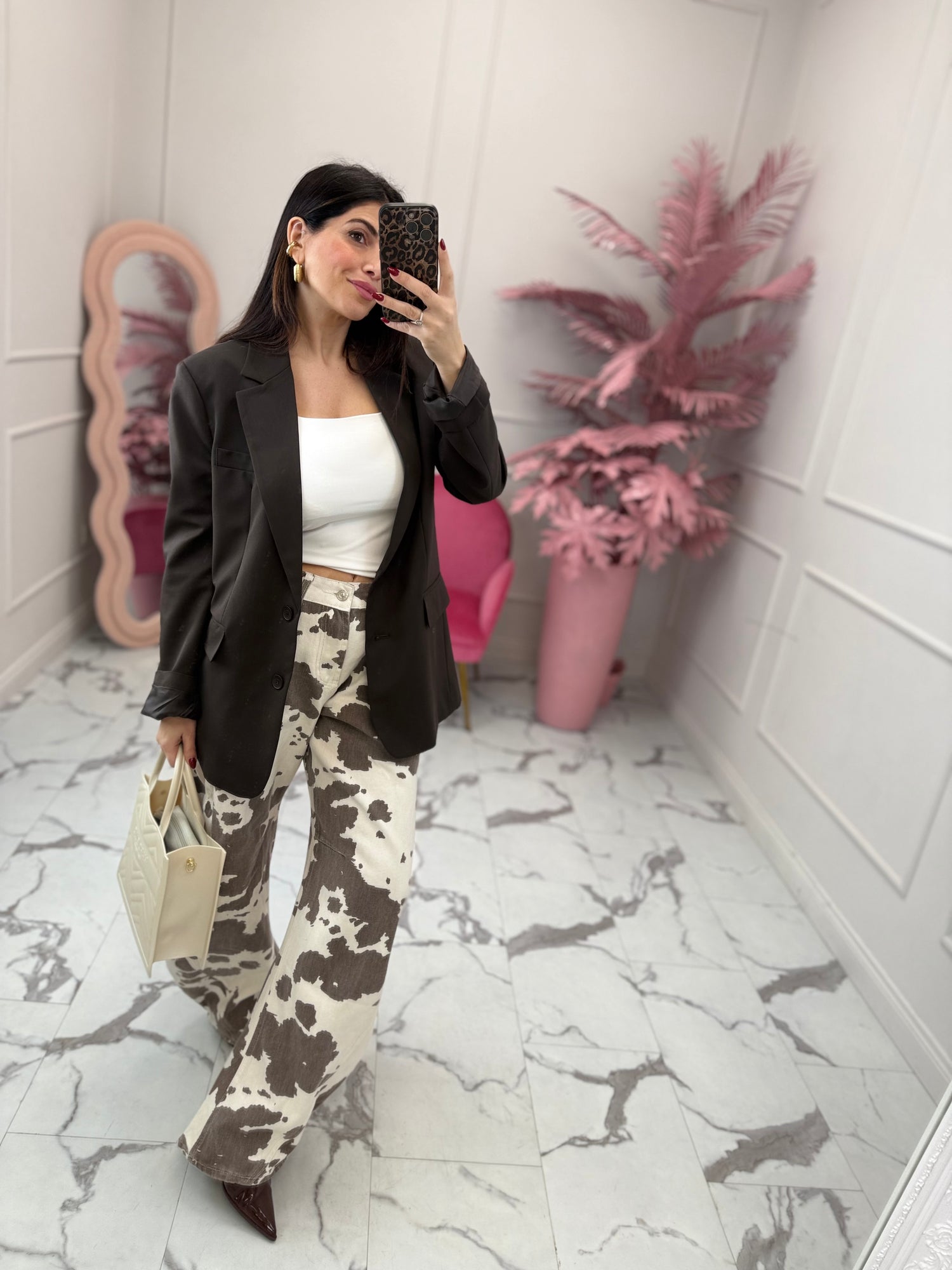 Jeans balloon “Cow print” MONIQUE