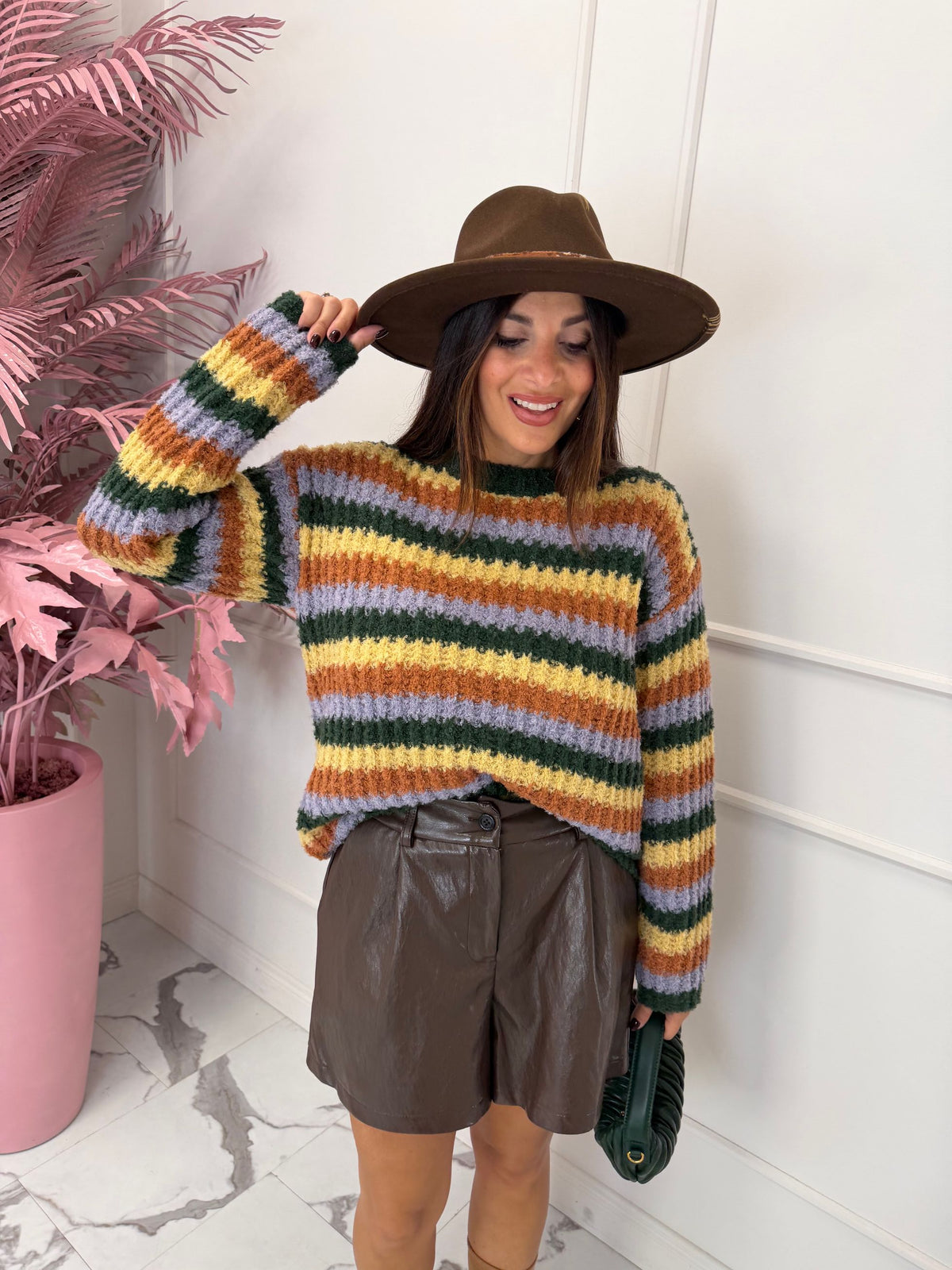 Maglione righe mutlcolor COMPANIA FANTASTICA