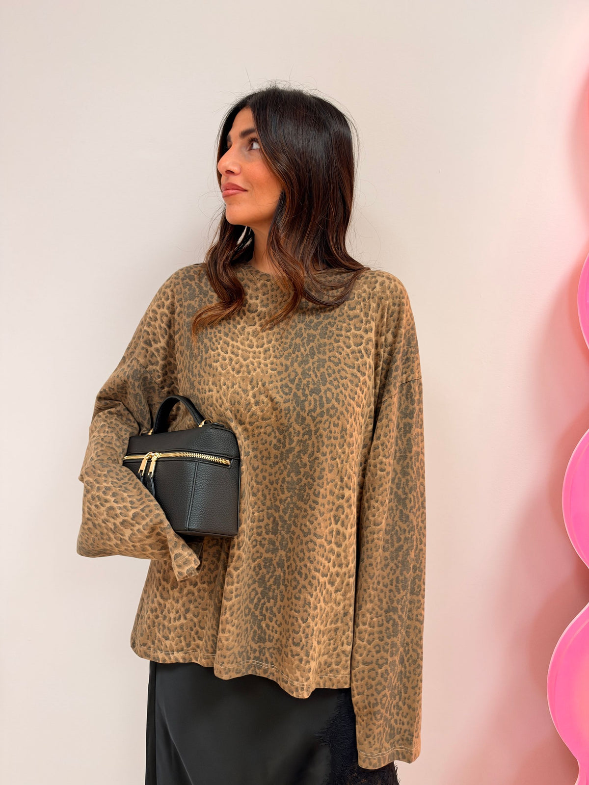 Maglia manica ampia Leopard LUMINA