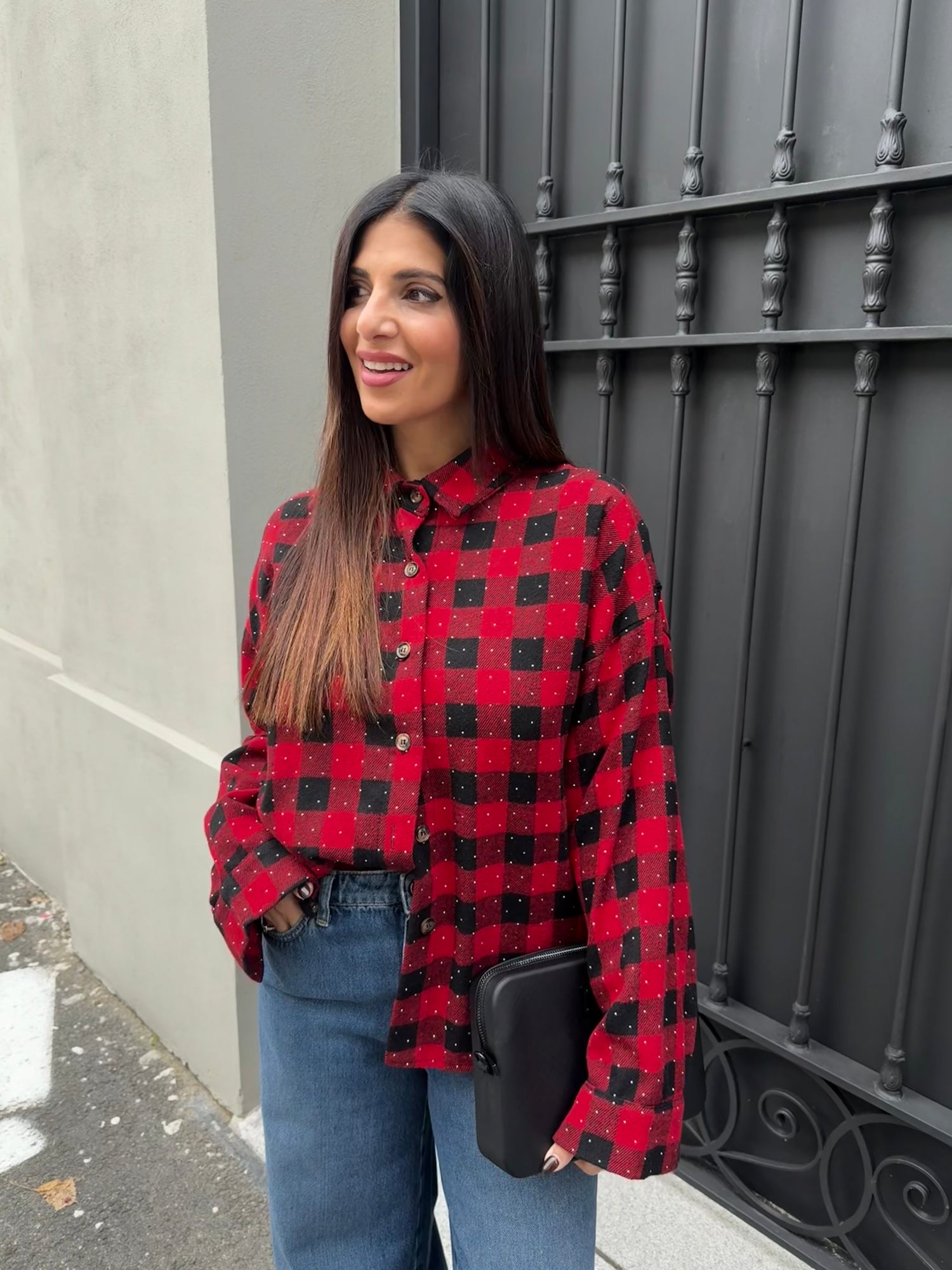 Camicia “Check strass” LIP