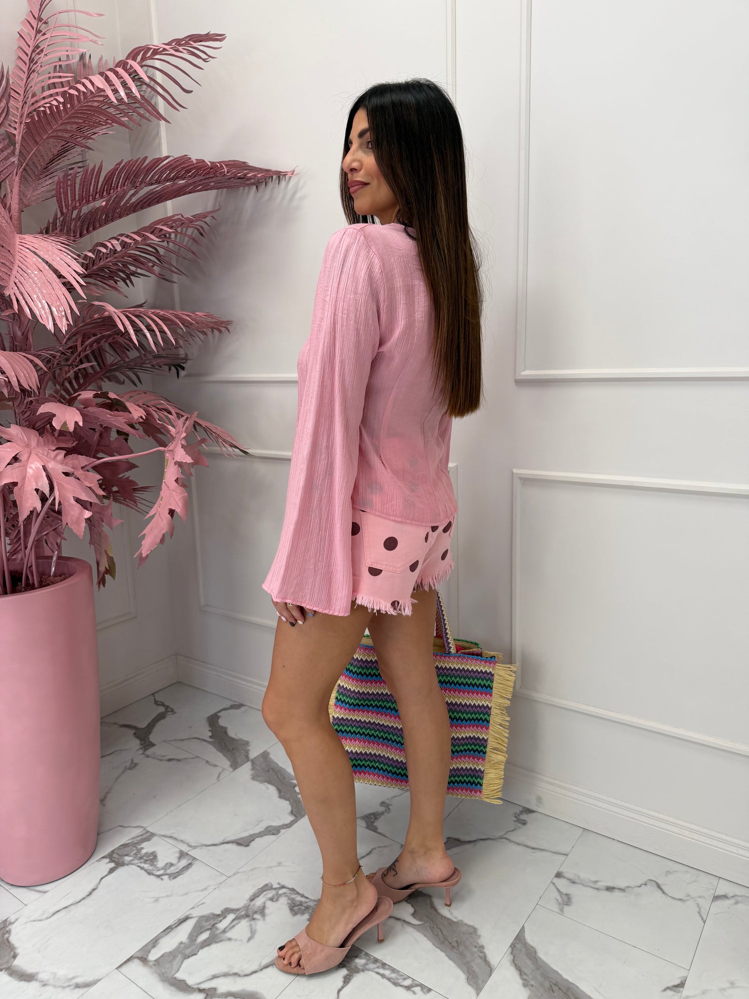 Shorts denim “Polka dots” MONIQUE