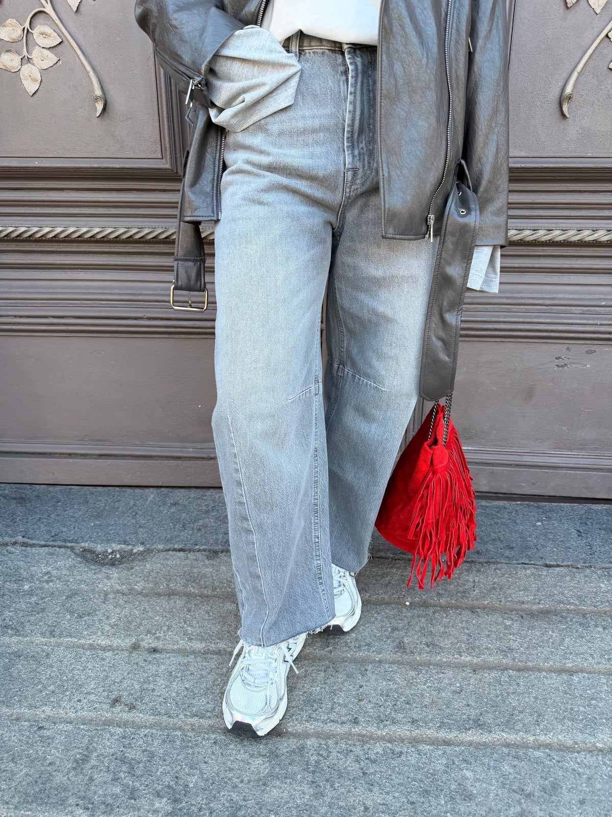 Jeans balloon grigio Delia VICOLO