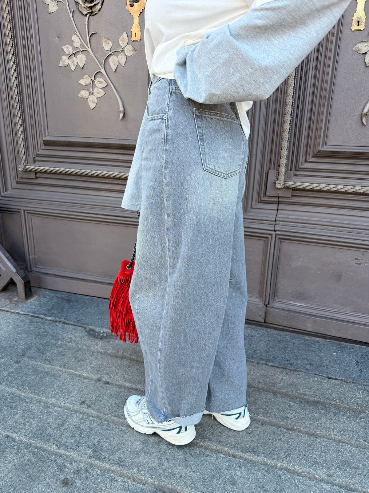 Jeans balloon grigio Delia VICOLO