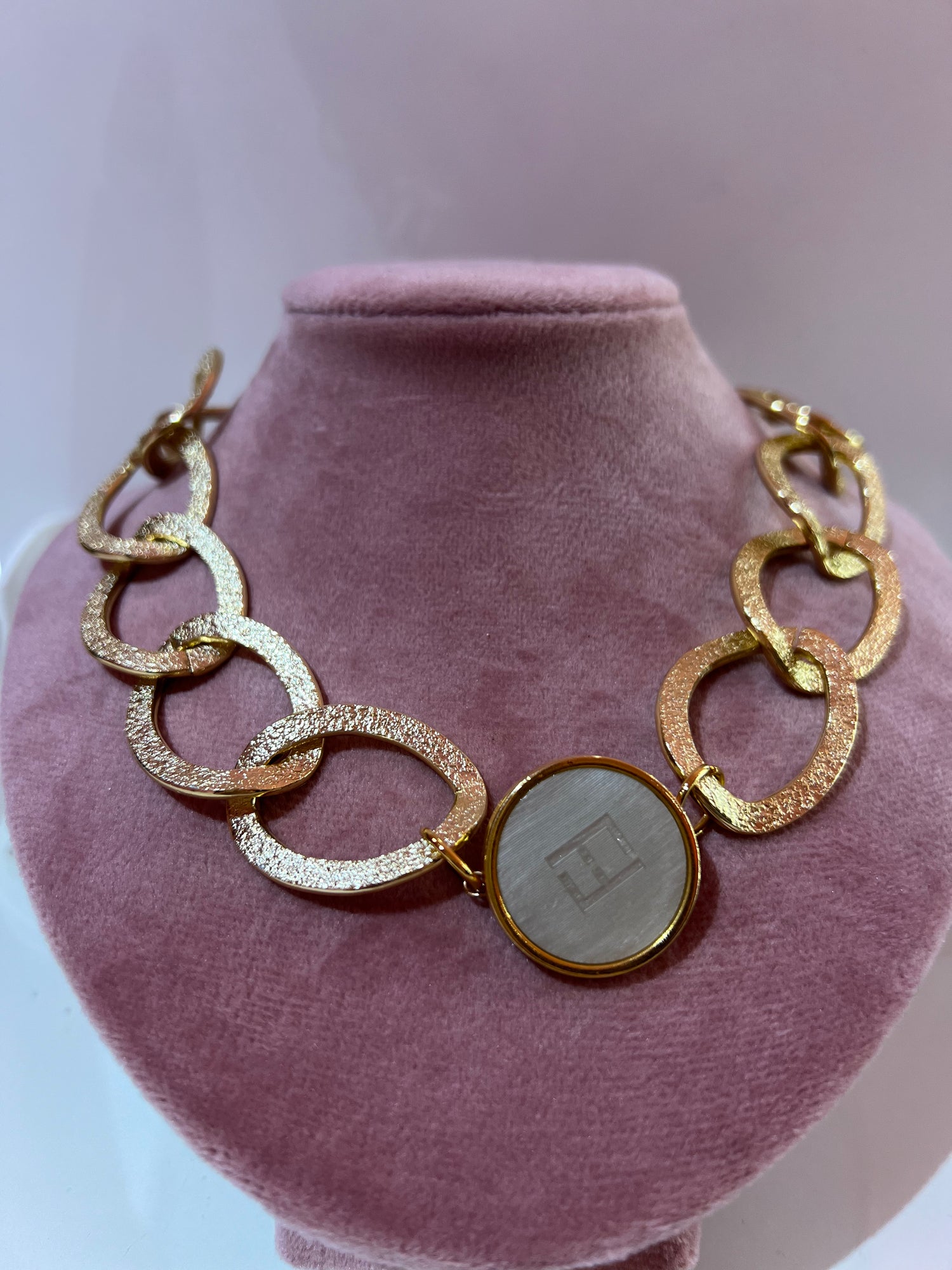 Collana “Bottone” vintage Gold LIP