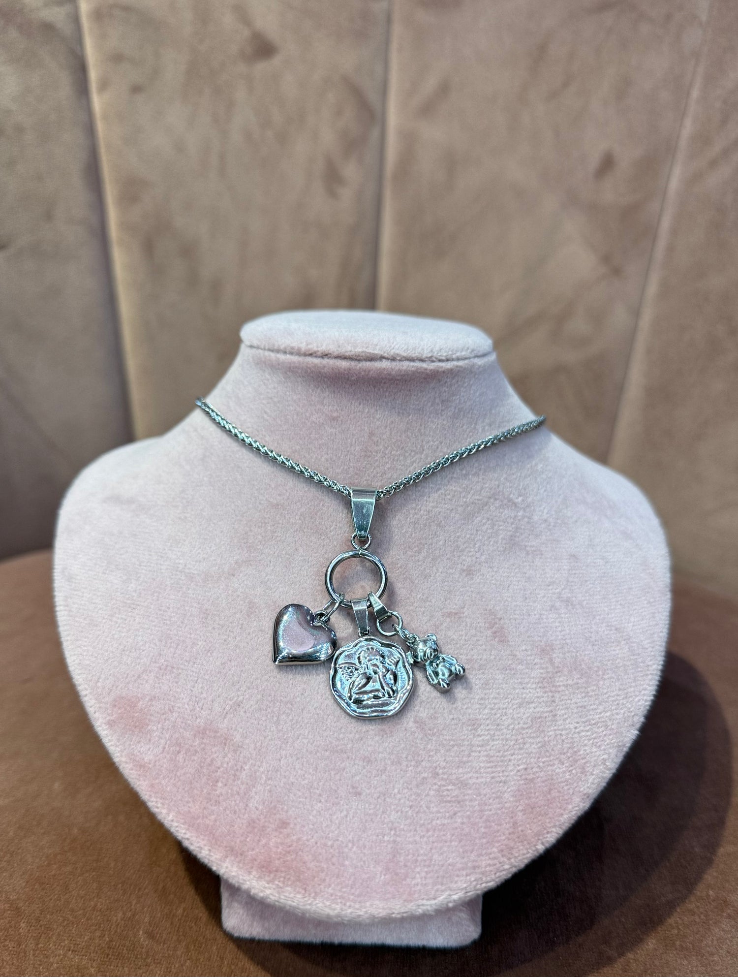 Collana Silver “3 Charms” CRIS