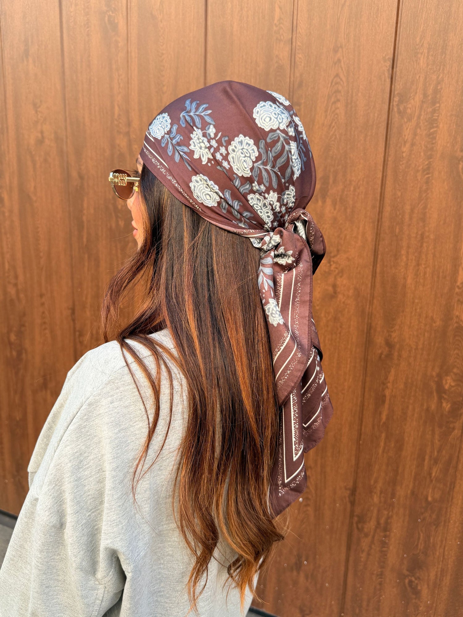 Foulard Flower's Brown LIP