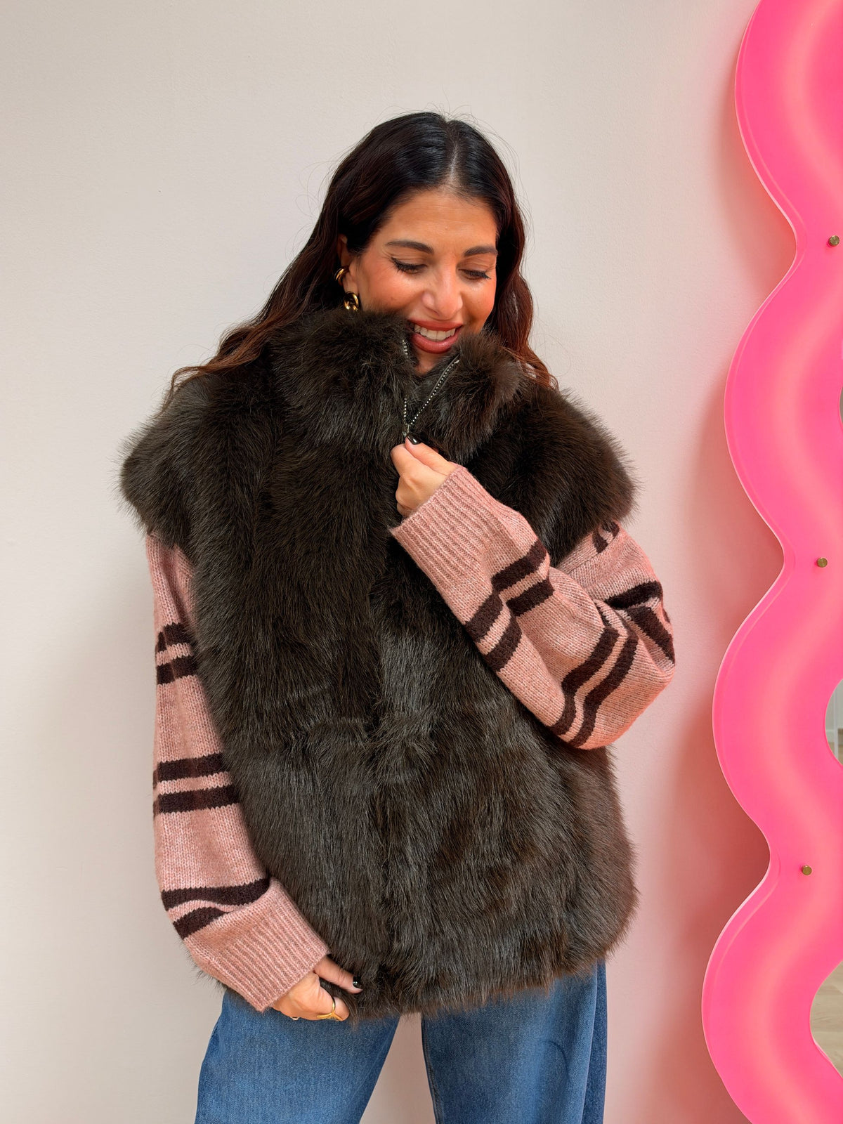 Gilet Ecopelliccia Aspen GLAMOROUS