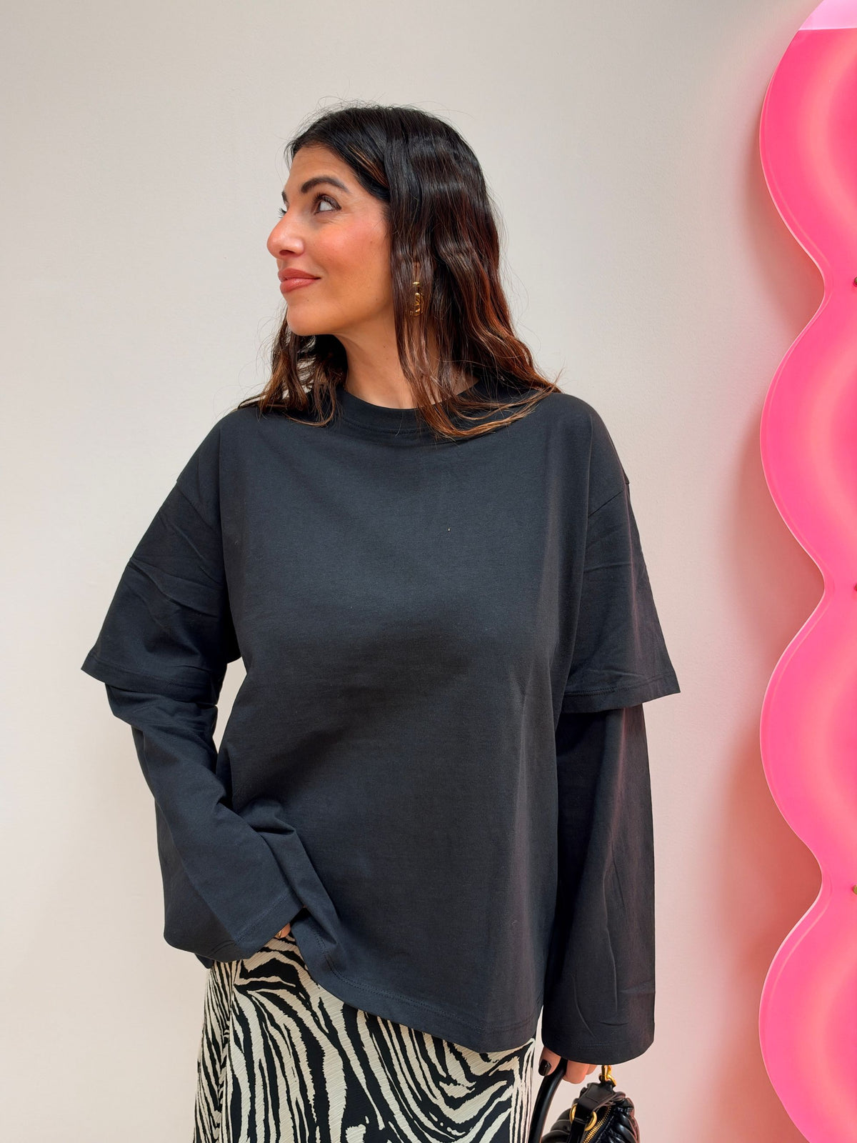 T-shirt combinata Freja ONLY