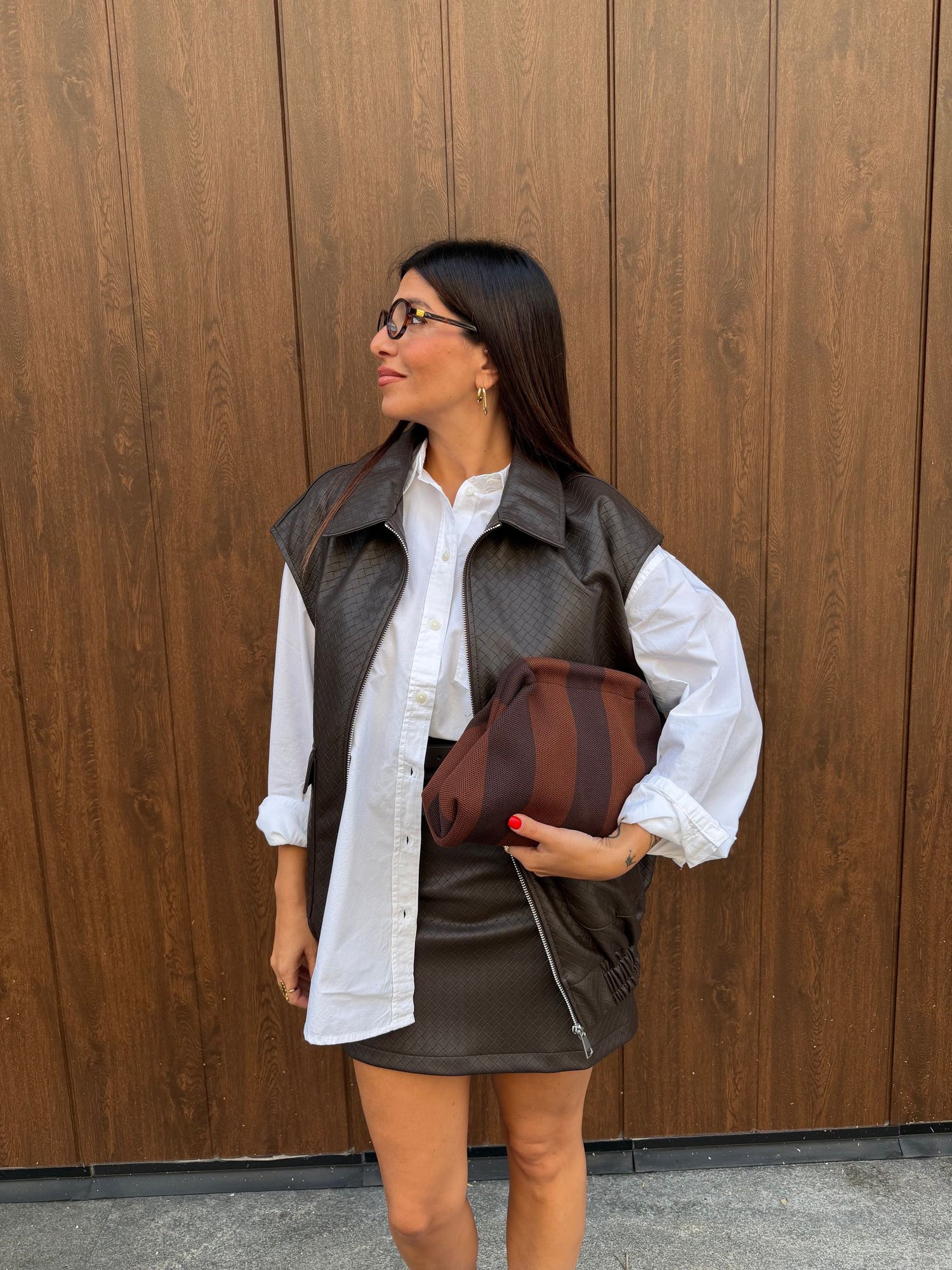 Pochette tela Millerighe LIP