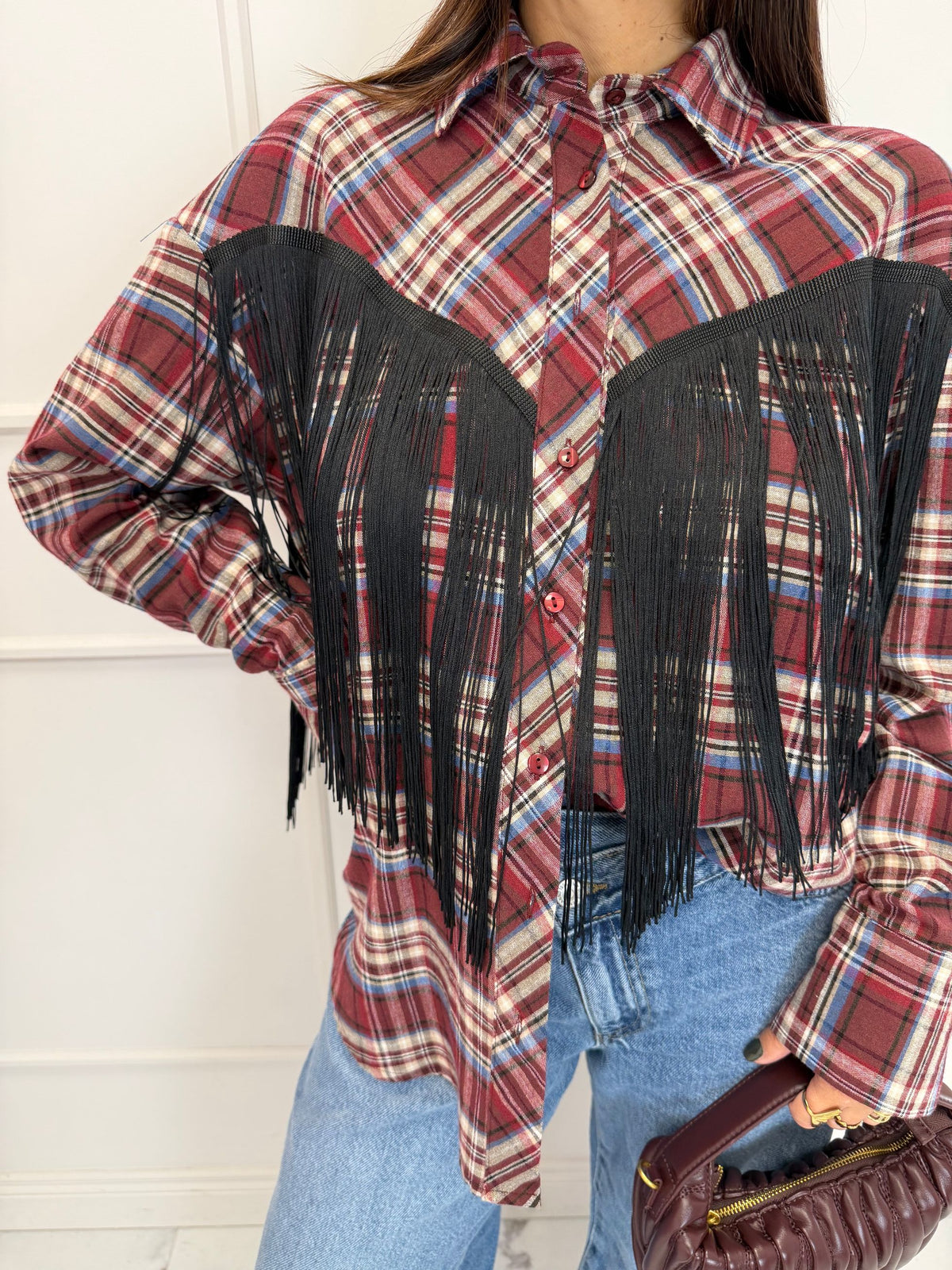 Camicia quadri frange HAVEONE