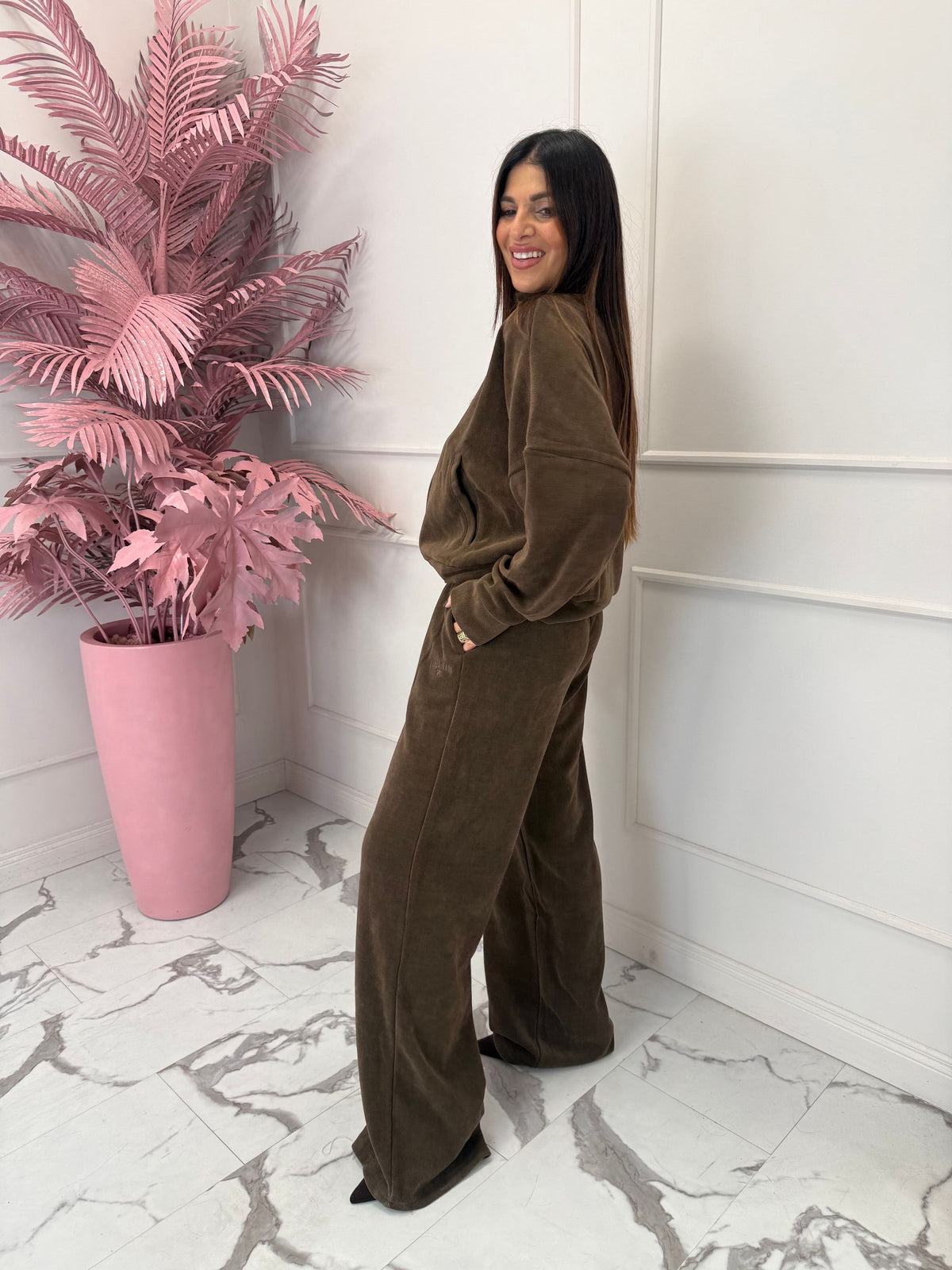 Pantalone tuta a costine Track GUESS JEANS