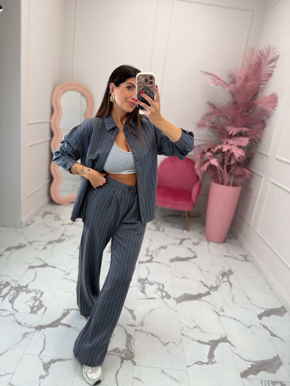 Pantalone gessato COMPANIA FANTASTICA