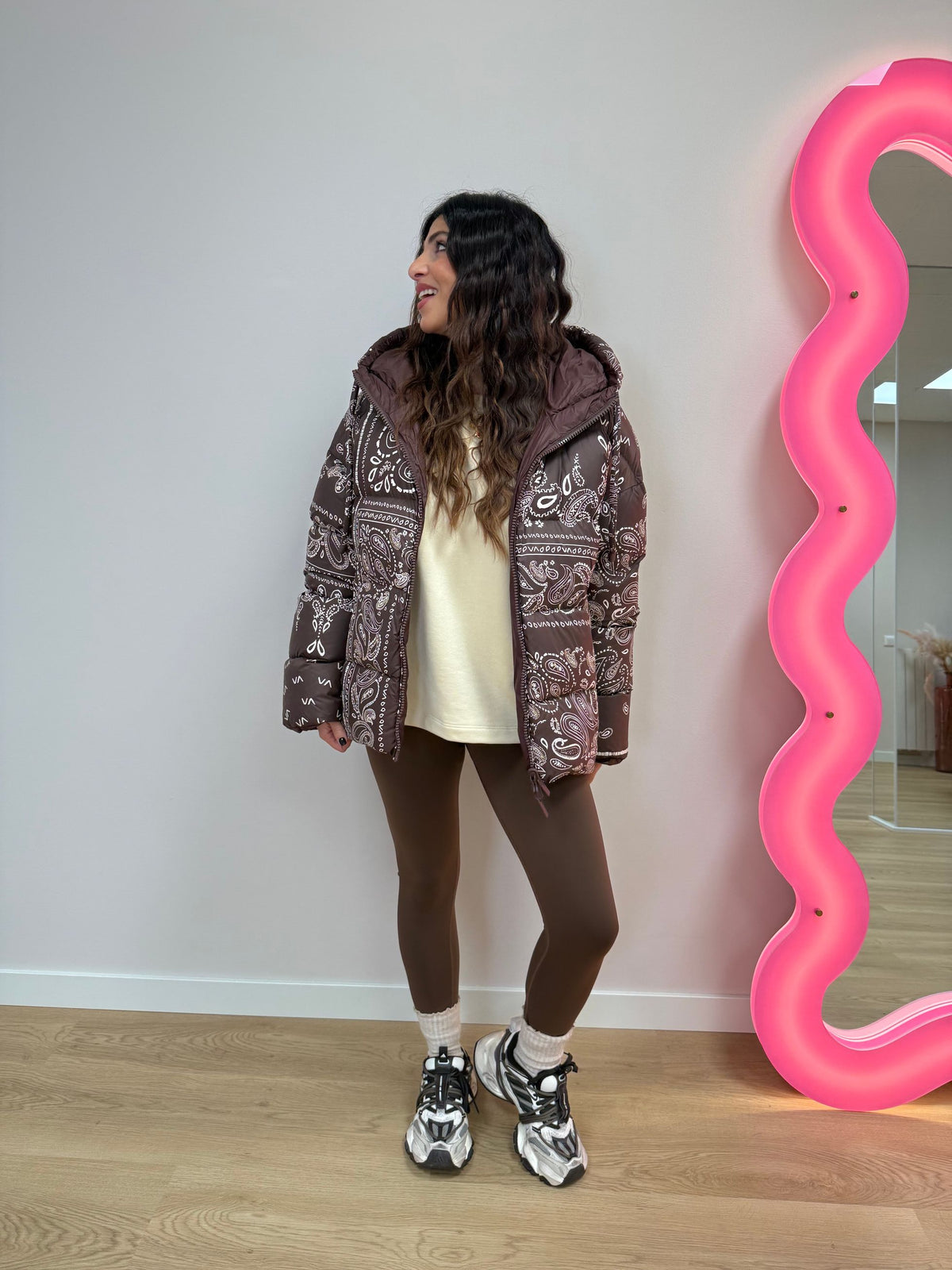 Piumino con cappuccio Bandana VICOLO