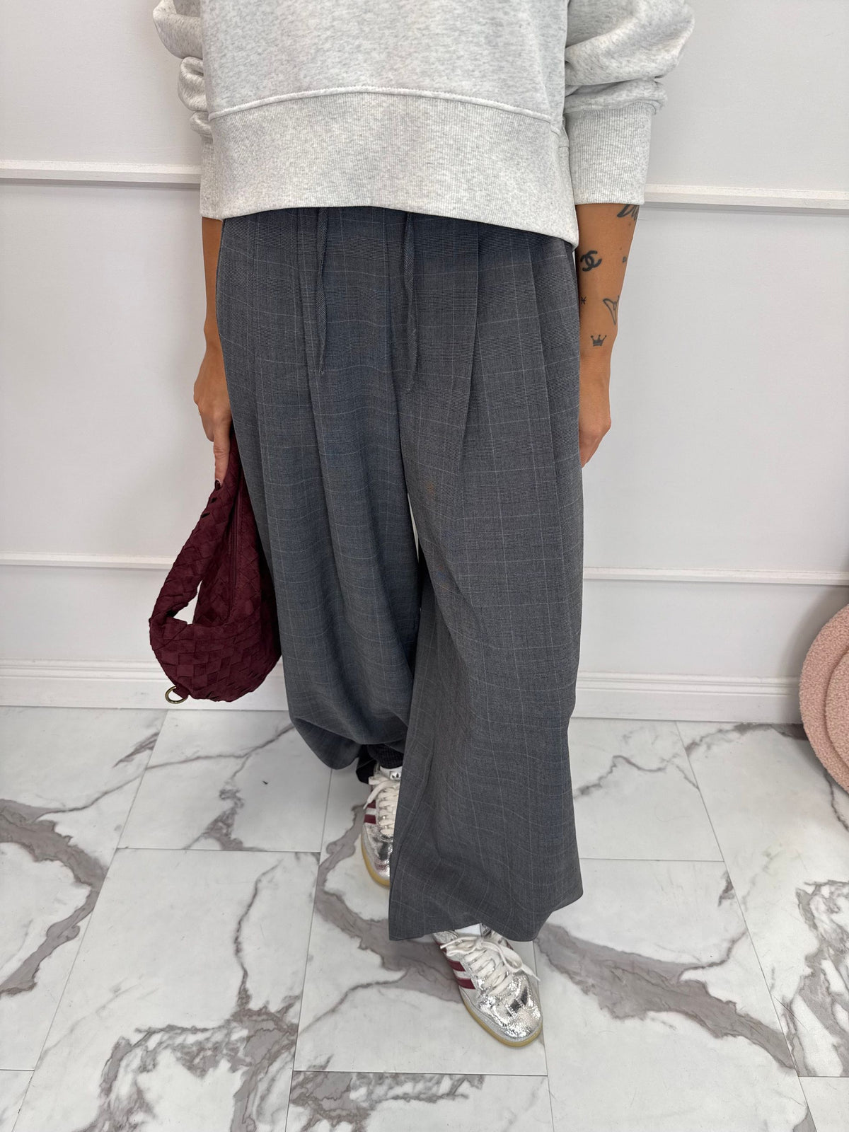 Pantalone palazzo quadri Enia ONLY