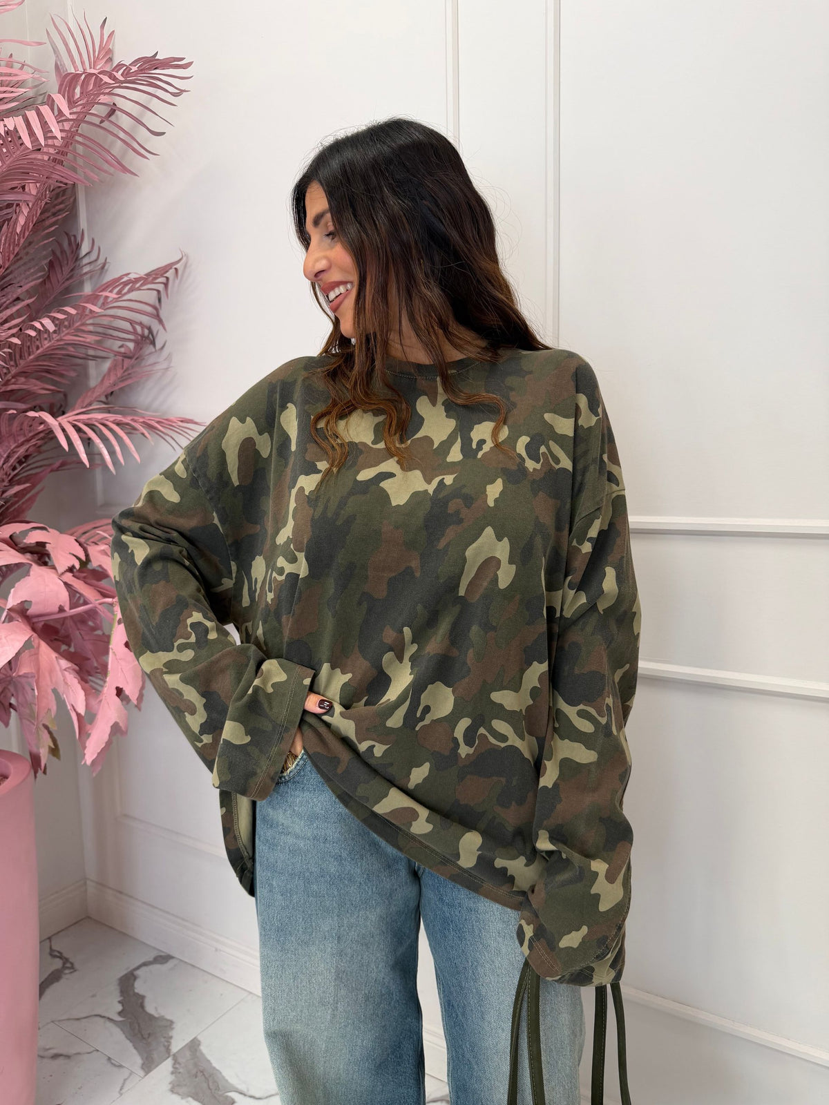 Maglia longsleeve lunga Camouflage LUMINA