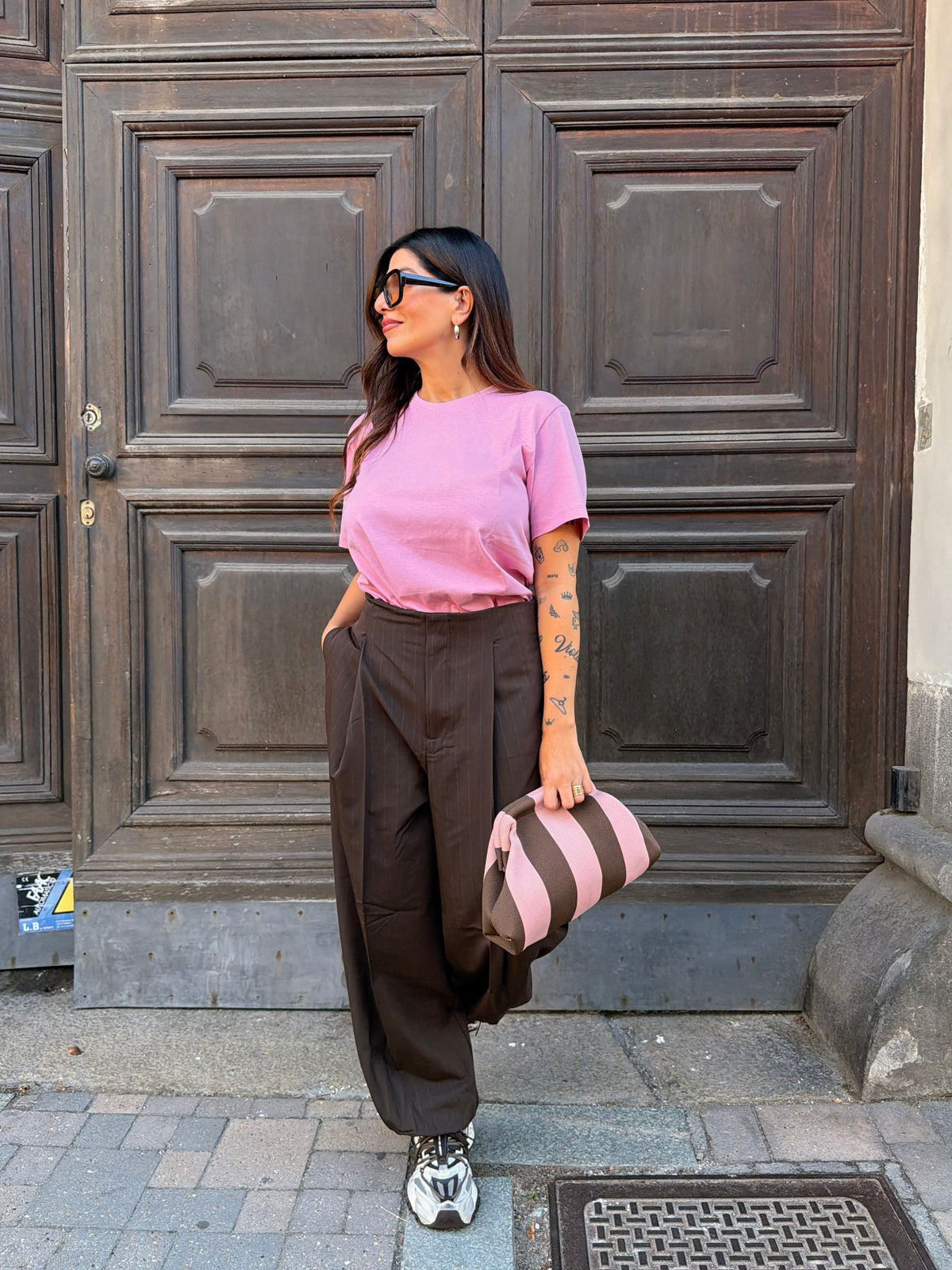 Pochette tela Millerighe LIP
