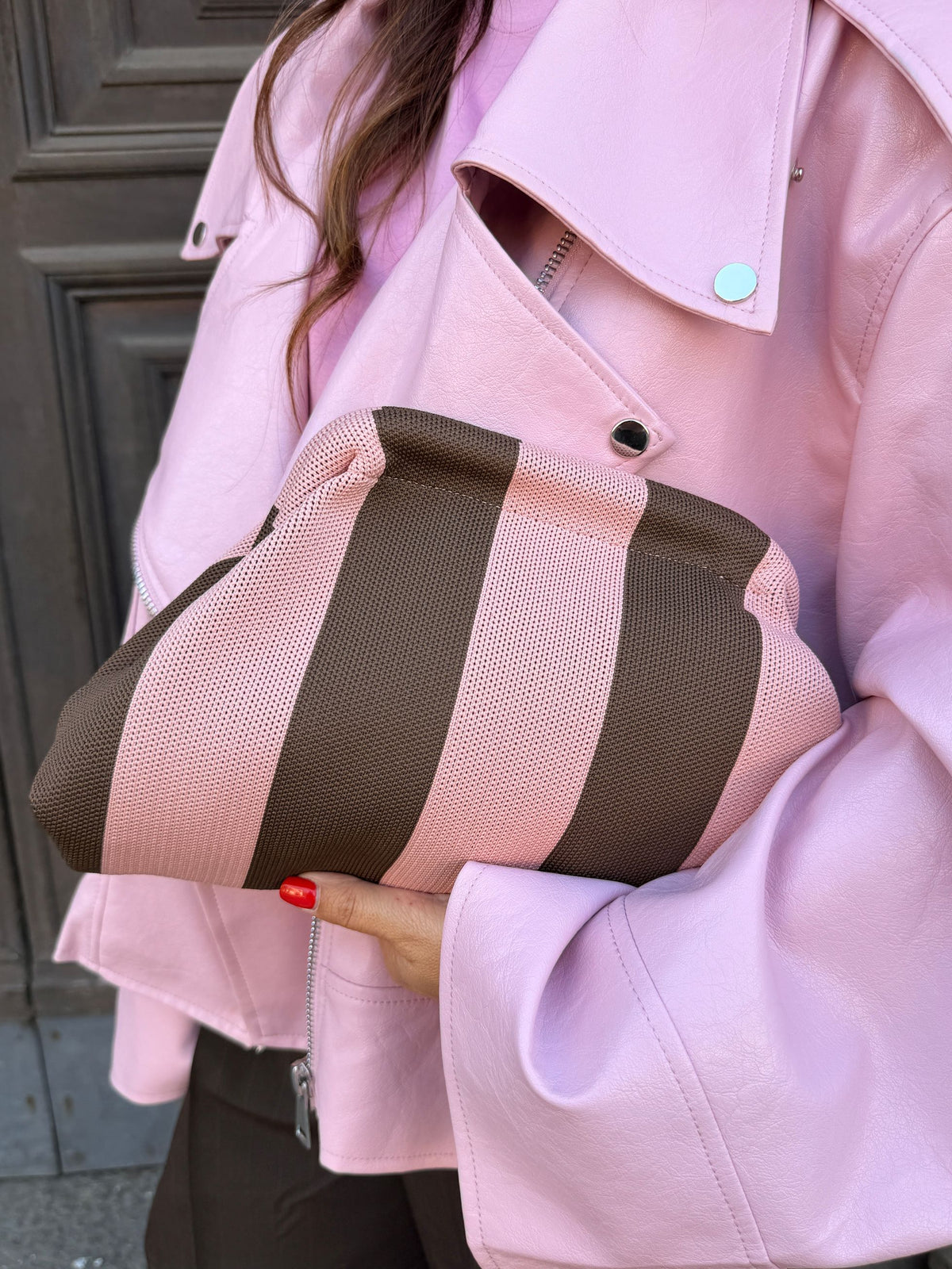 Pochette tela Millerighe LIP