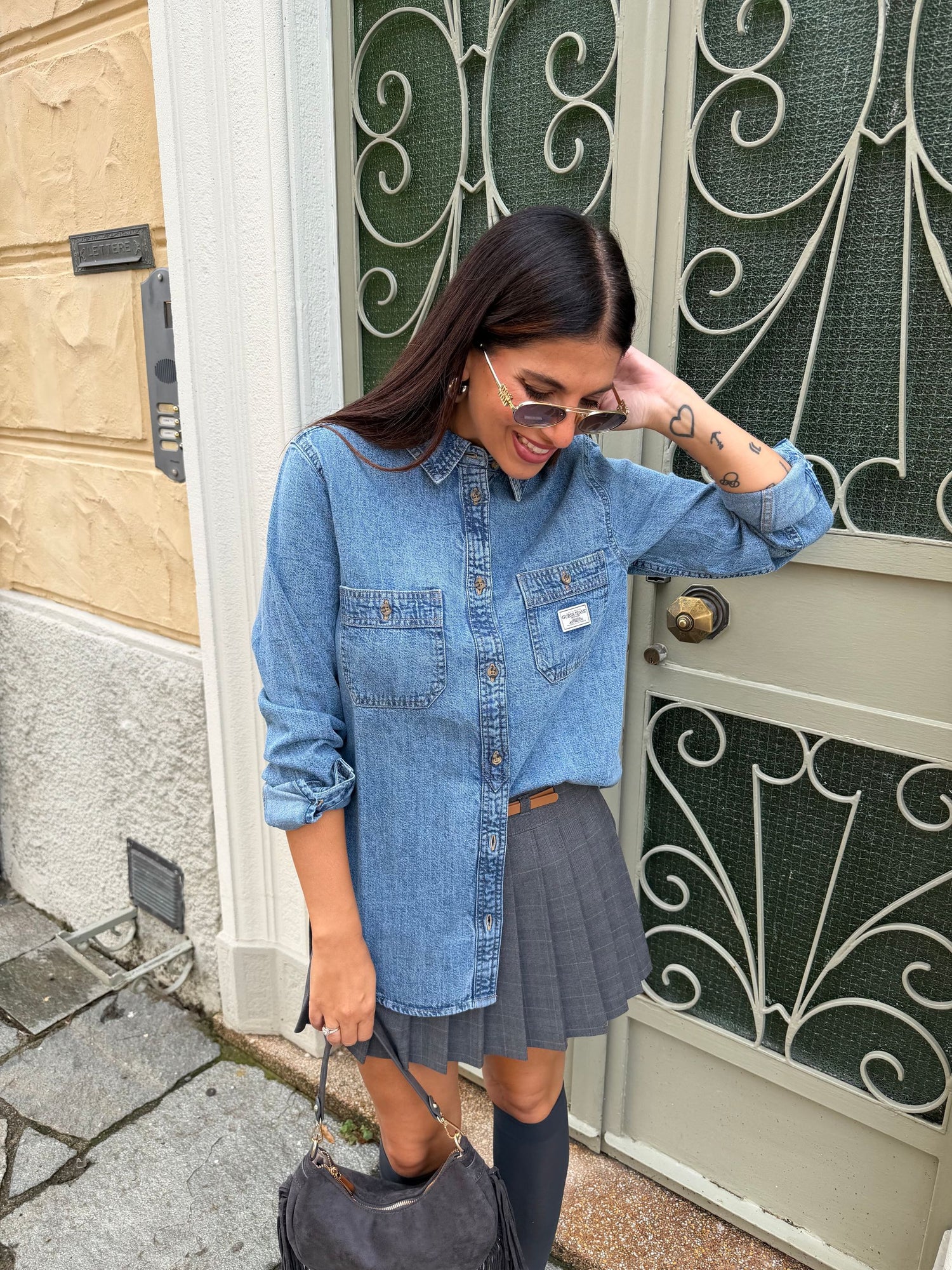 Camicia denim GUESS JEANS