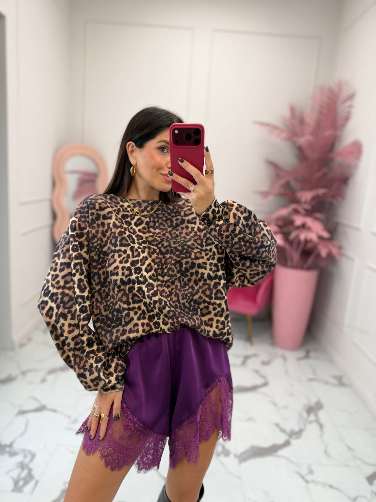 Felpa leopard over HAVEONE