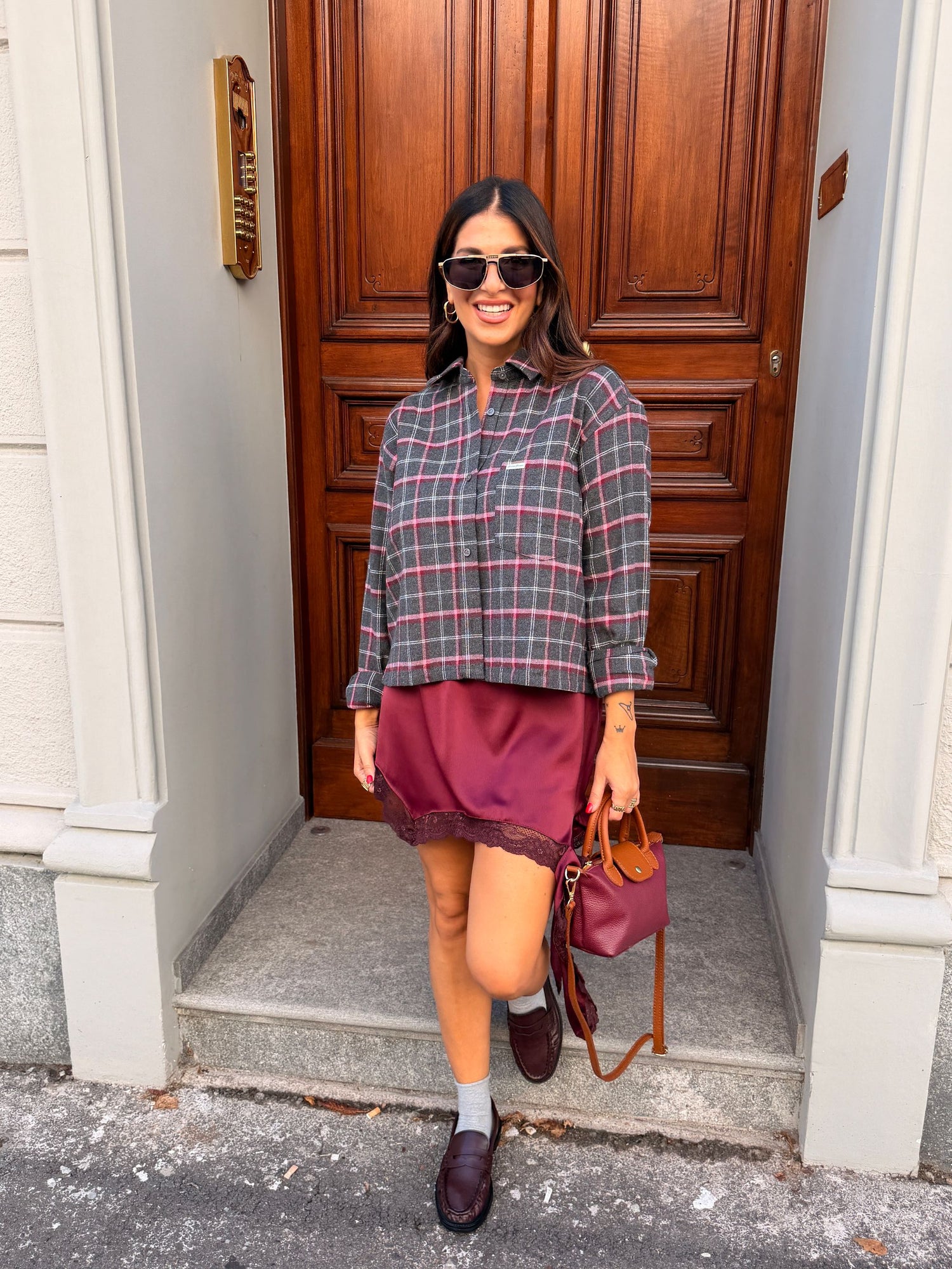 Camicia check flanella GUESS JEANS