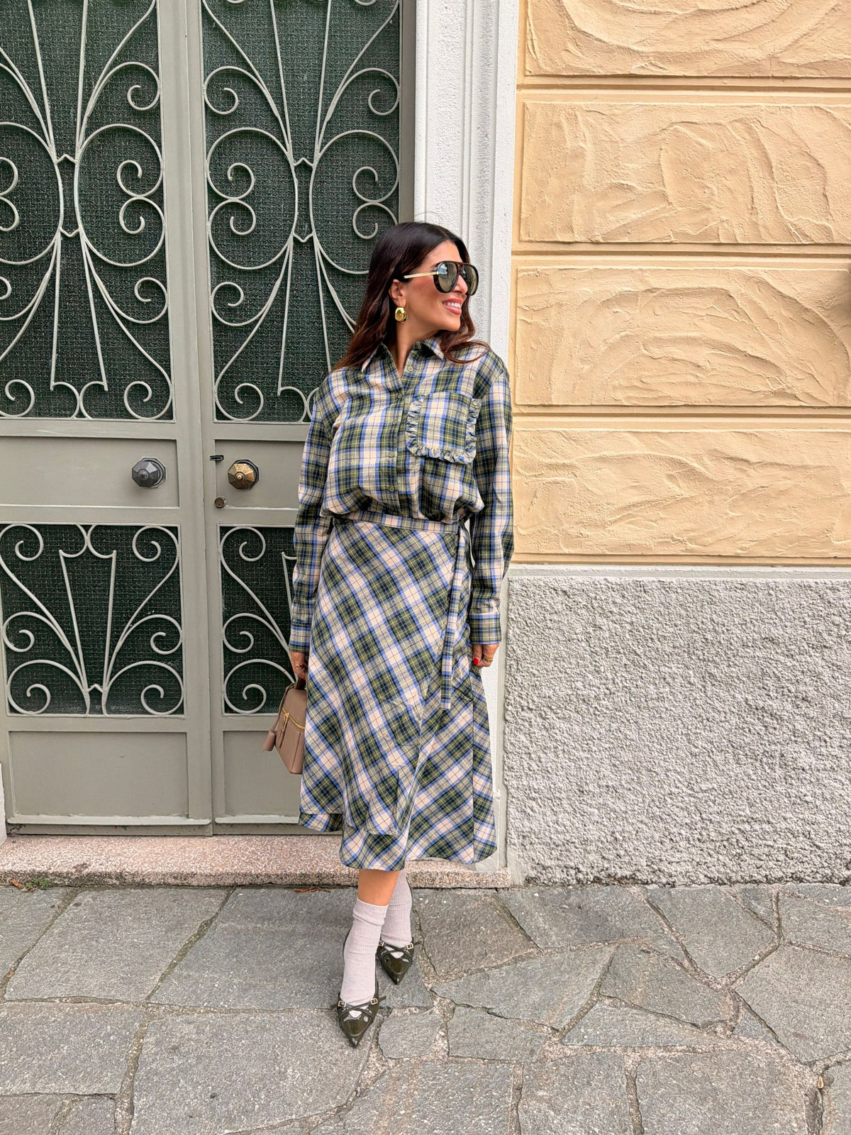 Camicia quadri taschino rouches COMPANIA FANTASTICA