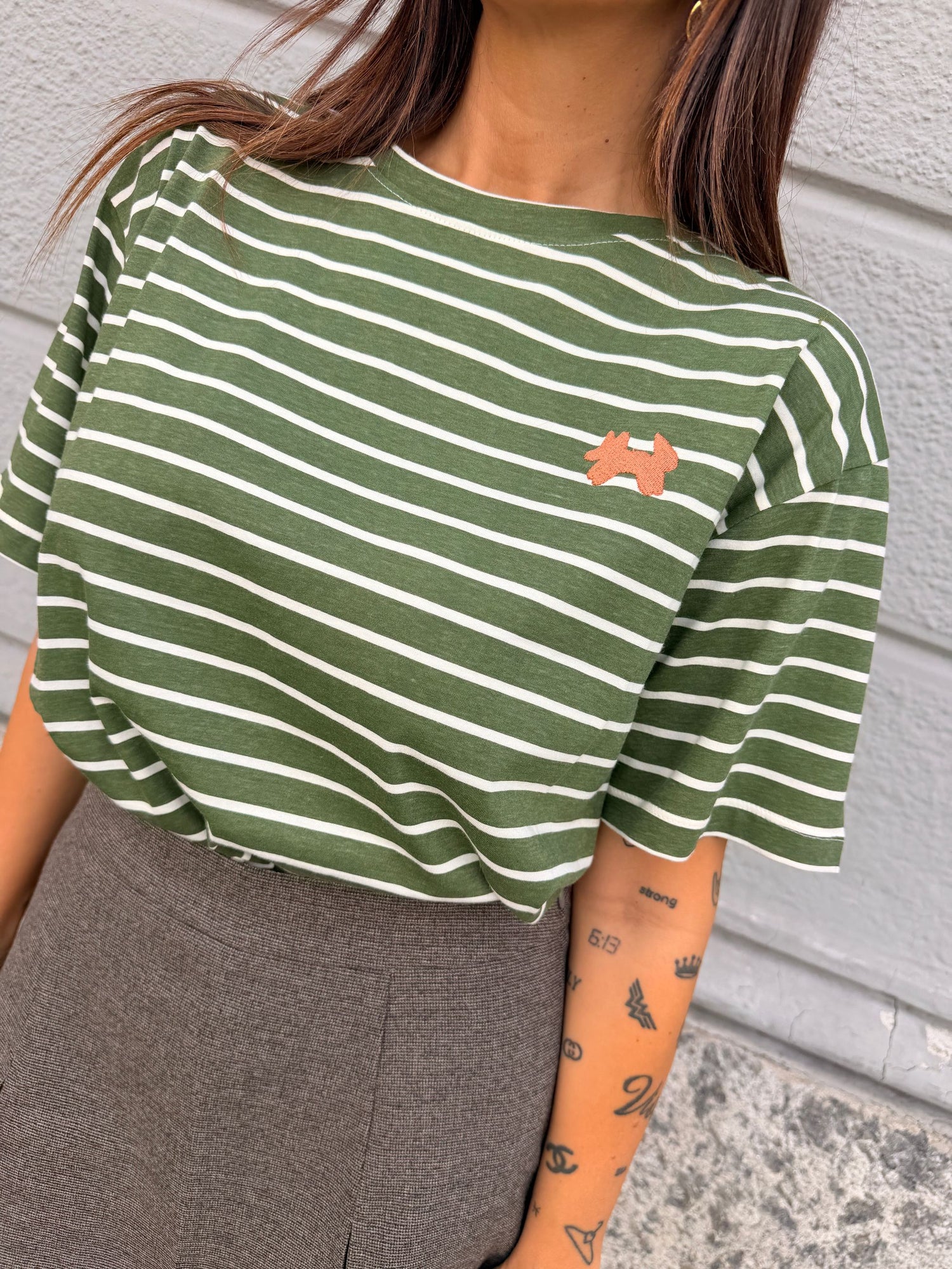 T-shirt cotone righe COMPANIA FANTASTICA