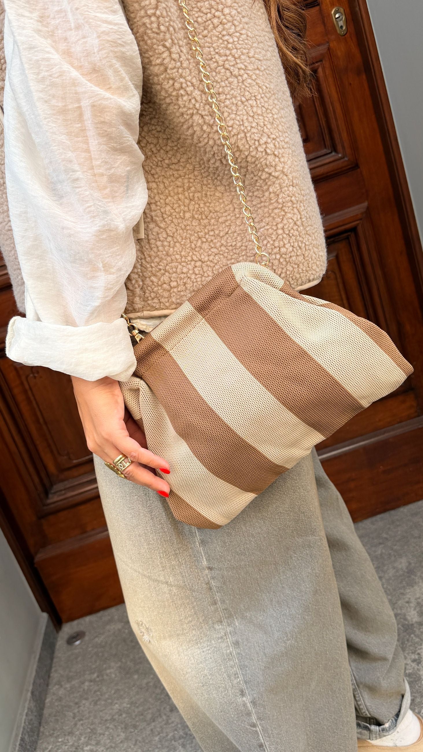Pochette tela Millerighe LIP
