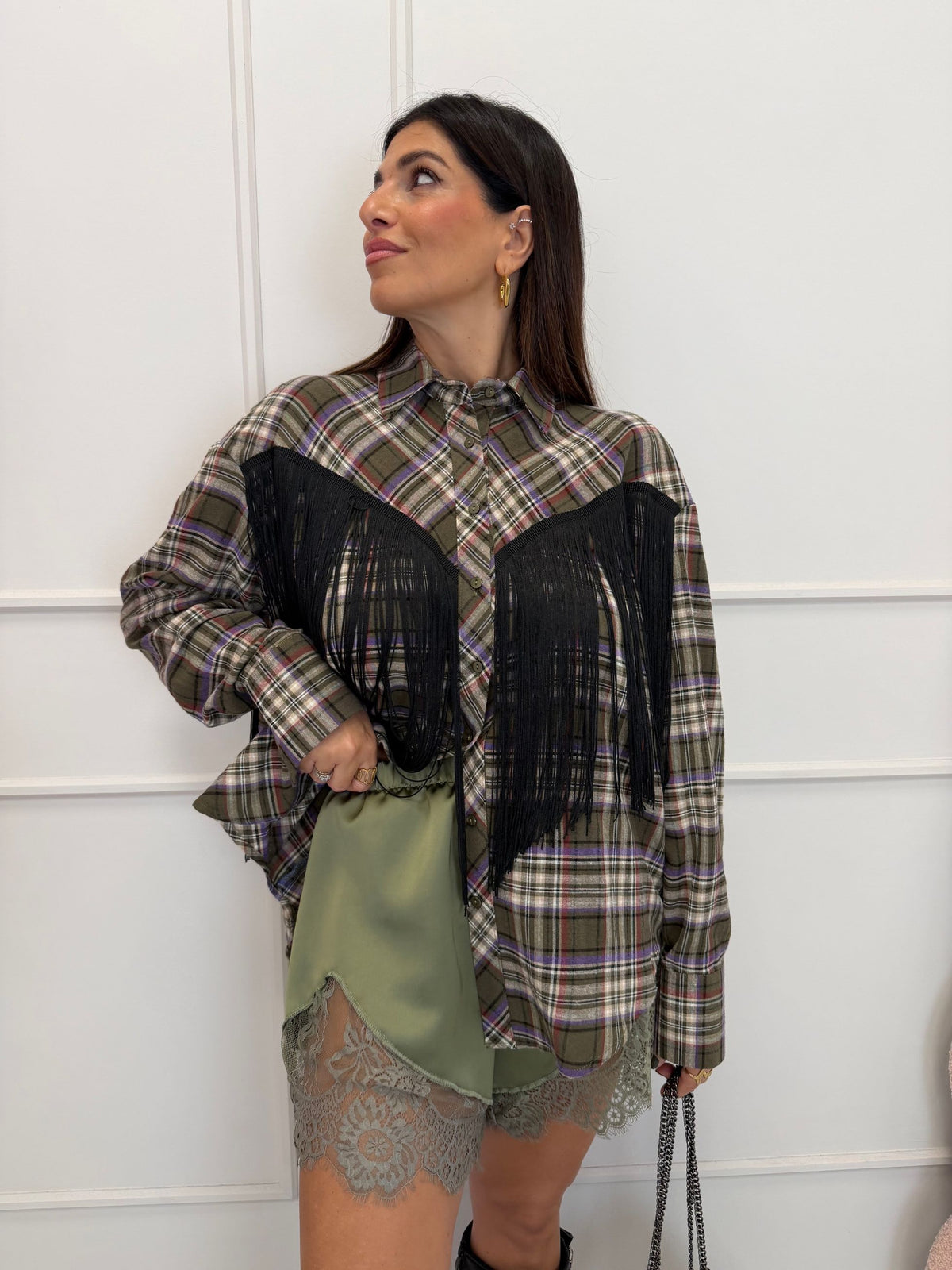 Camicia quadri frange HAVEONE