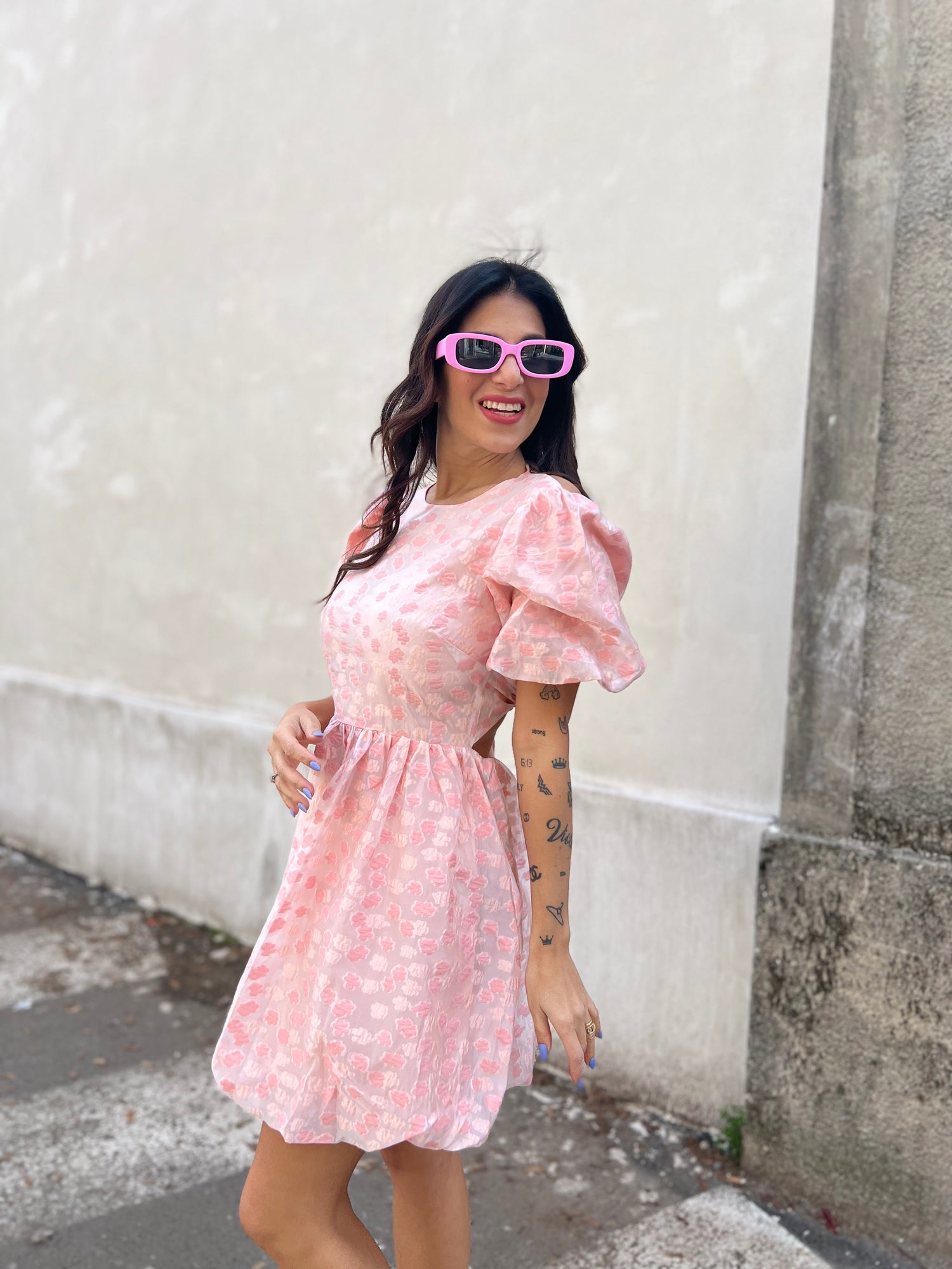 Abito “Pink Flower” GLAMOROUS