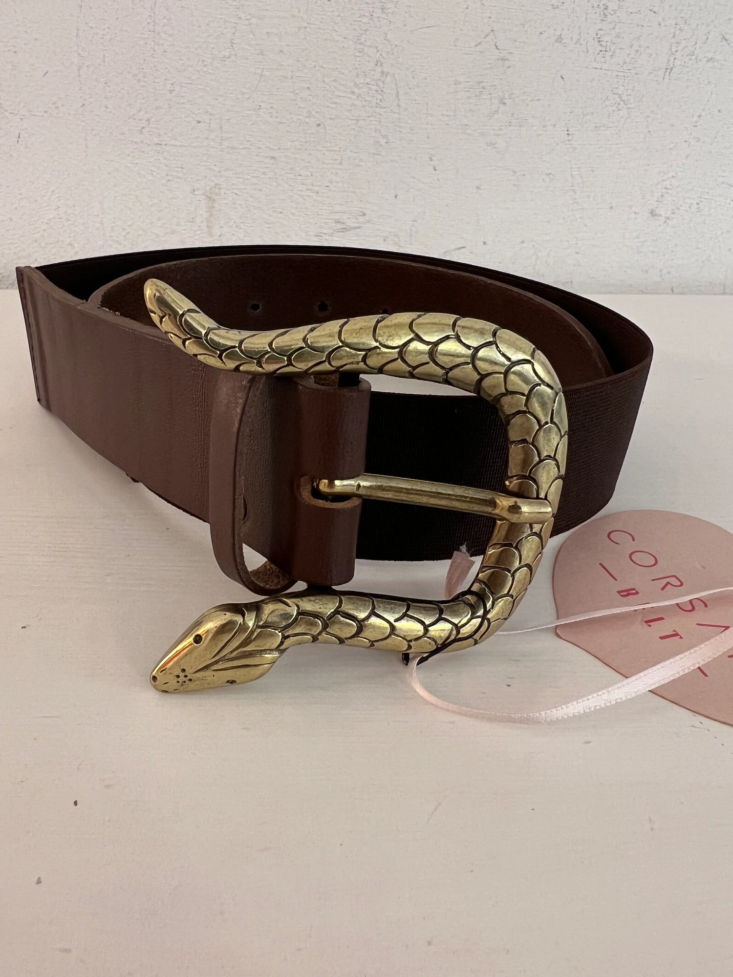 Cintura in vera pelle “Snake” CORSARO